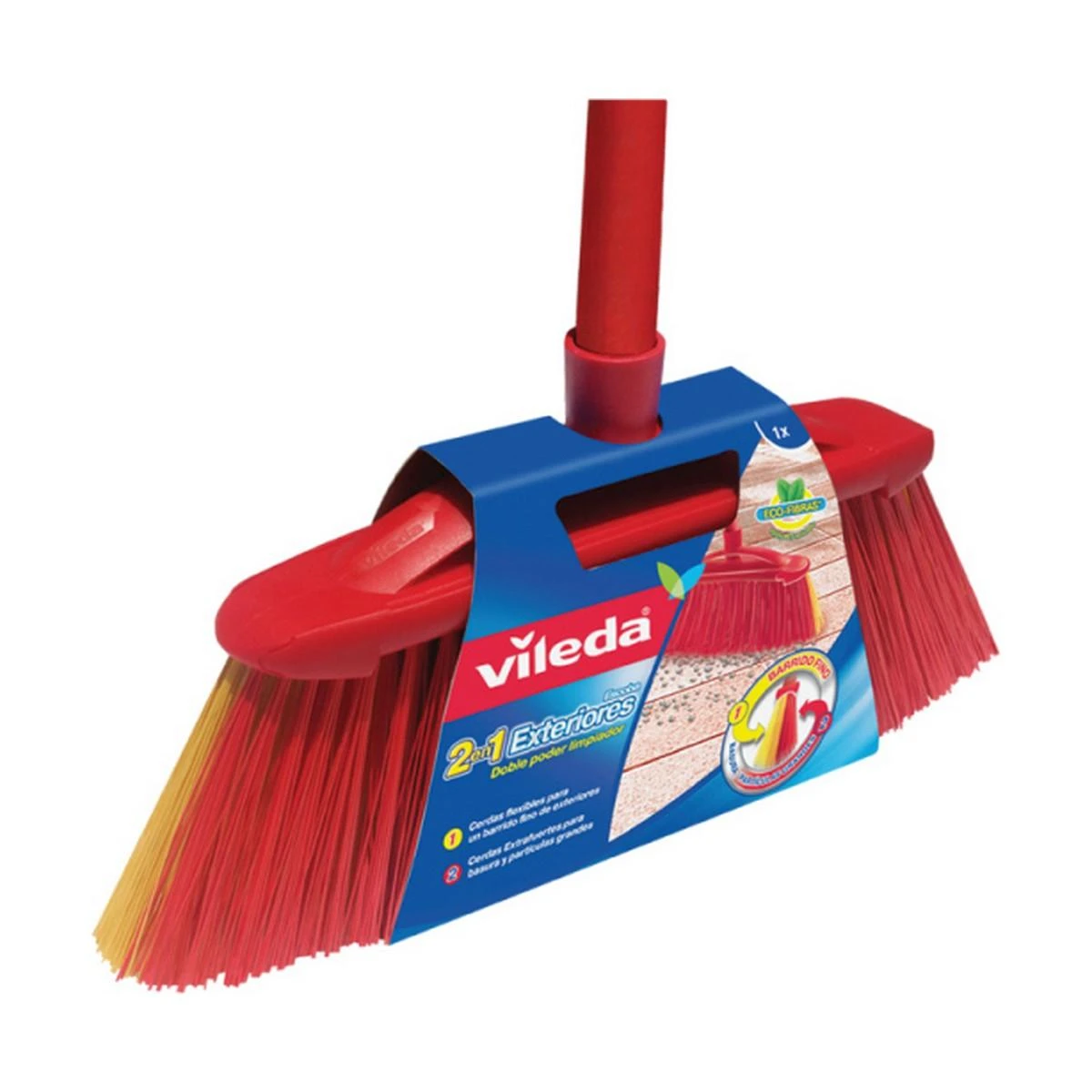 Lauko šluota su kotu Vileda 2 in 1