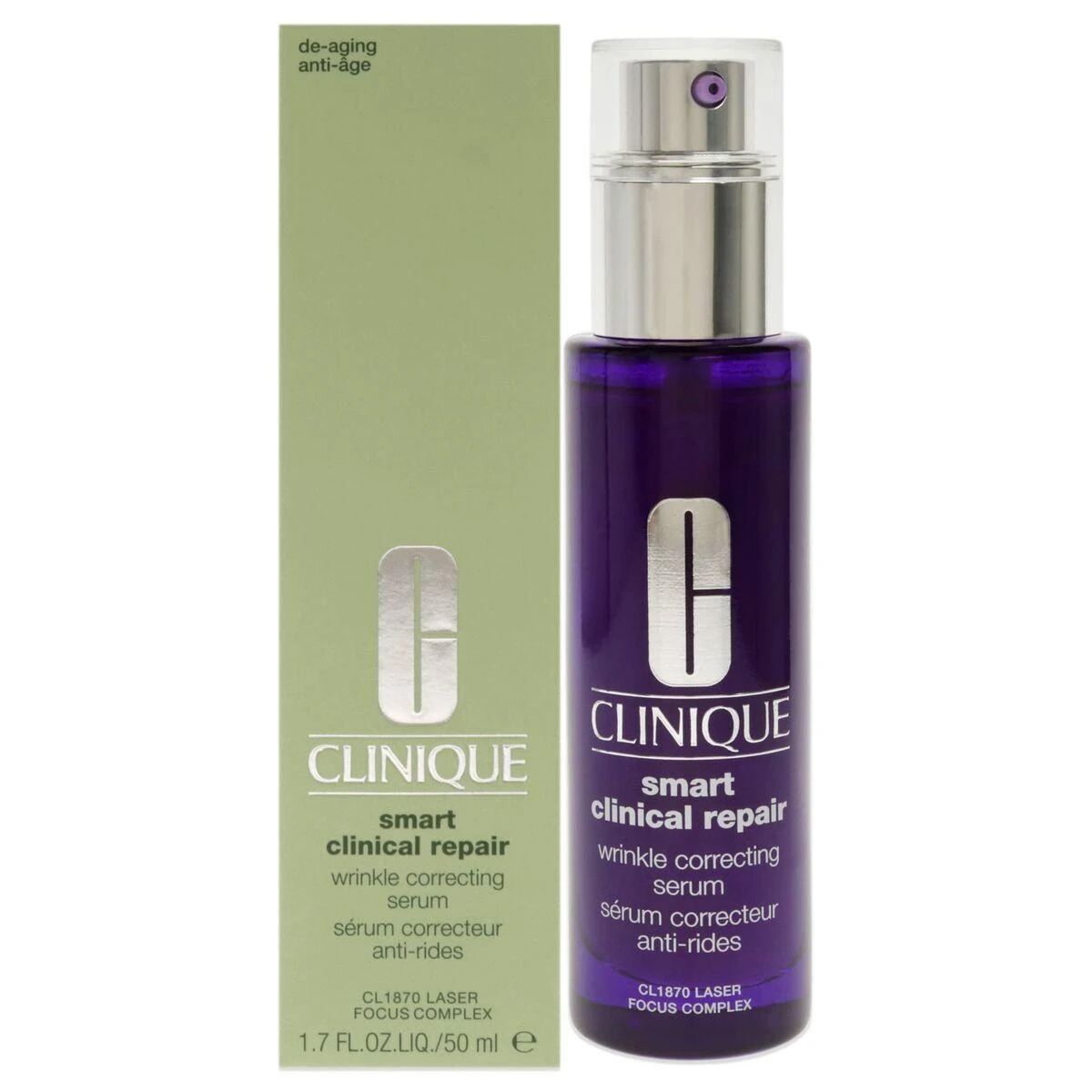 Clinique Smart Clinical Repair Wrinkle Correcting Serum koreguojantis veido serumas nuo raukšlių, 50 ml