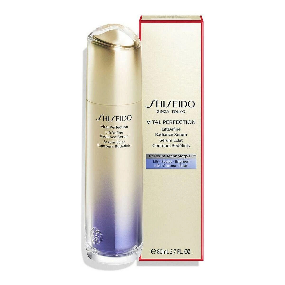 Shiseido Vital Perfection Liftdefine Radiance Serum senėjimo požymius koreguojantis serumas veidui, 80 ml