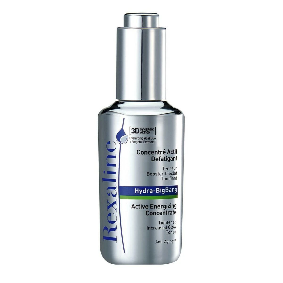 „Rexaline 3D Hydra Bigbang“ gaivinantis veido serumas su hialurono rūgštimi, 30 ml