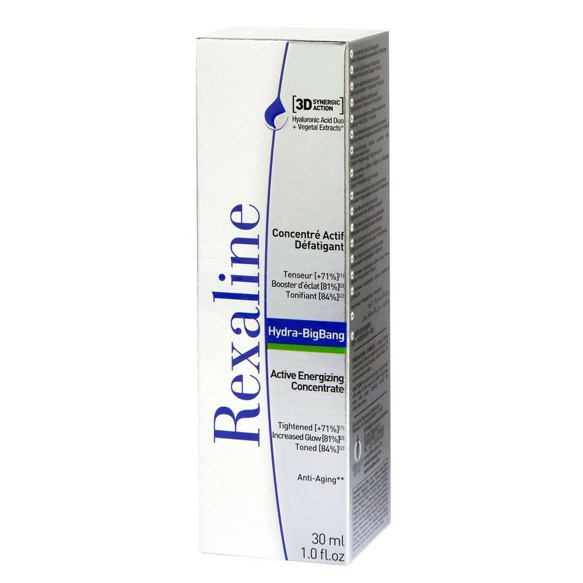 „Rexaline 3D Hydra Bigbang“ gaivinantis veido serumas su hialurono rūgštimi, 30 ml
