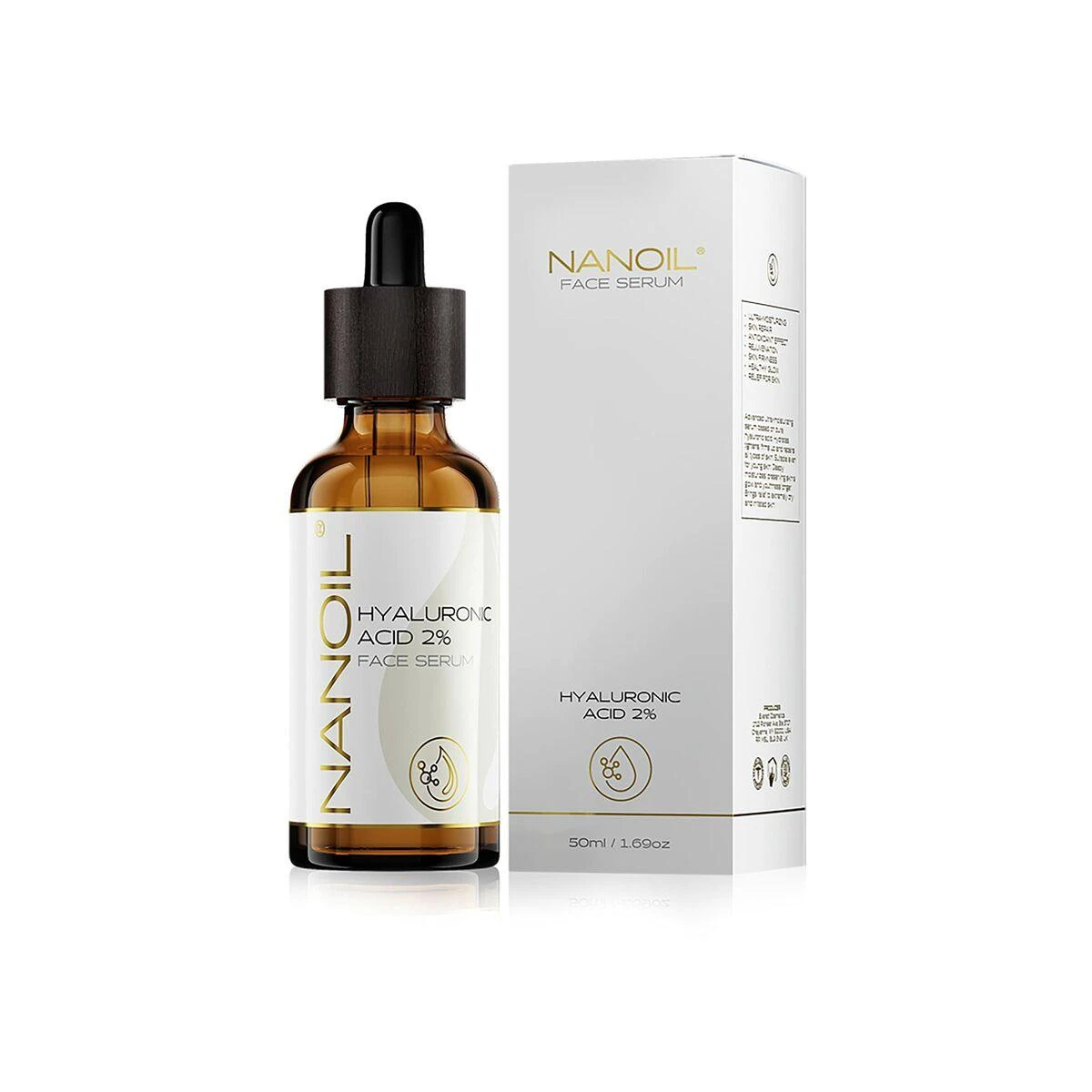 Nanoil Nanolash veido serumas su hialurono rūgštimi 50ml