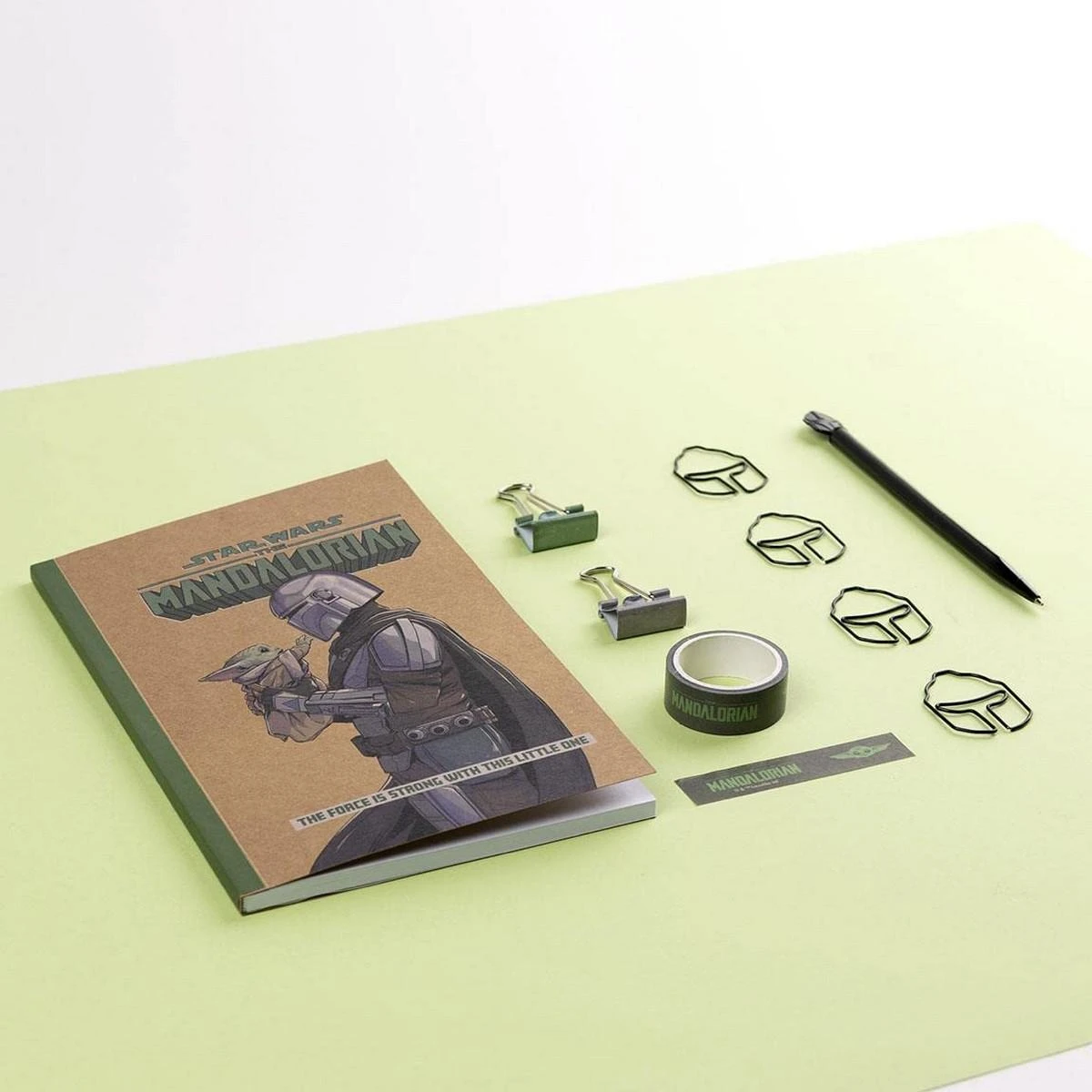 CERDÁ Set de Papetărie The Mandalorian 10 Dalys Žalia
