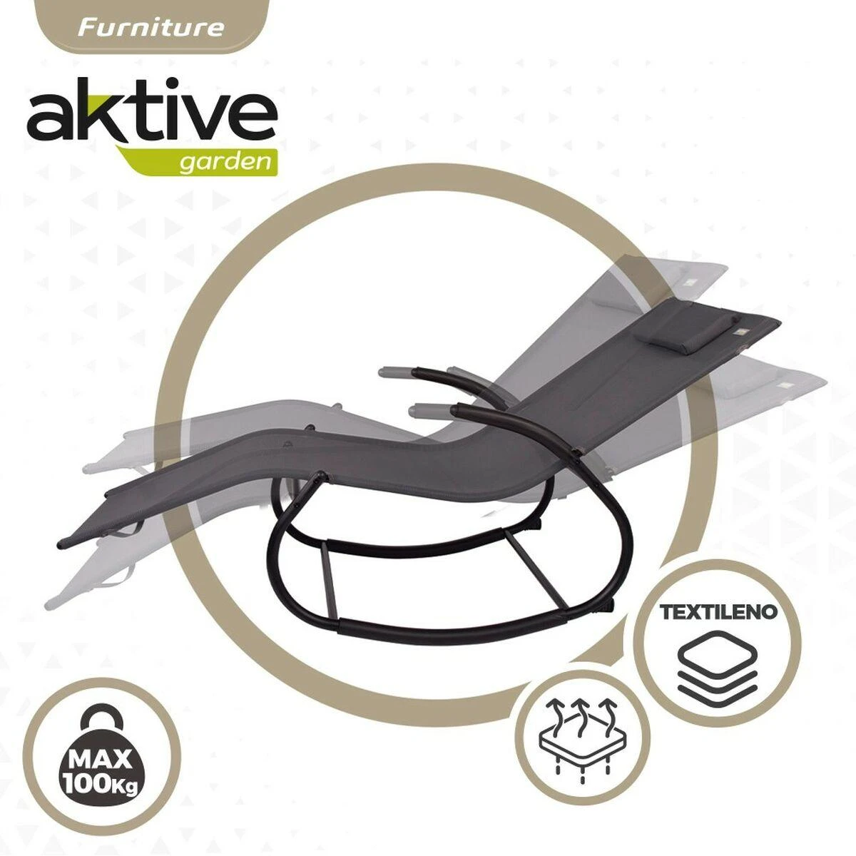 Aktive AKTIVE-LOUNGE TEXTILENE 172X53