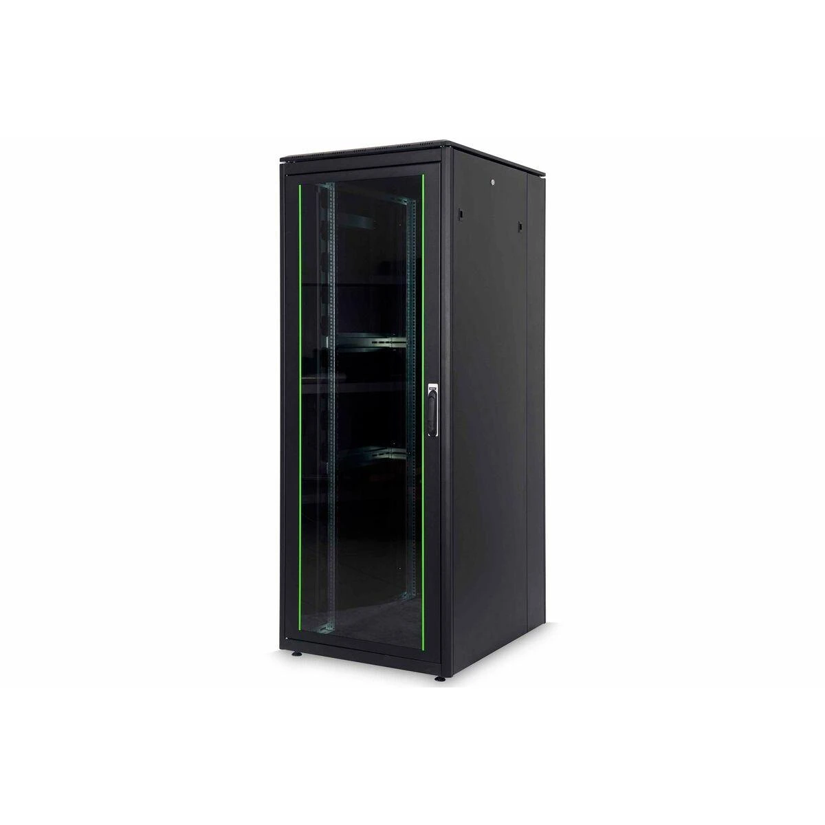 DIGITUS Netzwerkschrank Unique 42HE 2053x800x1000mm juodas (Speditionsversand)