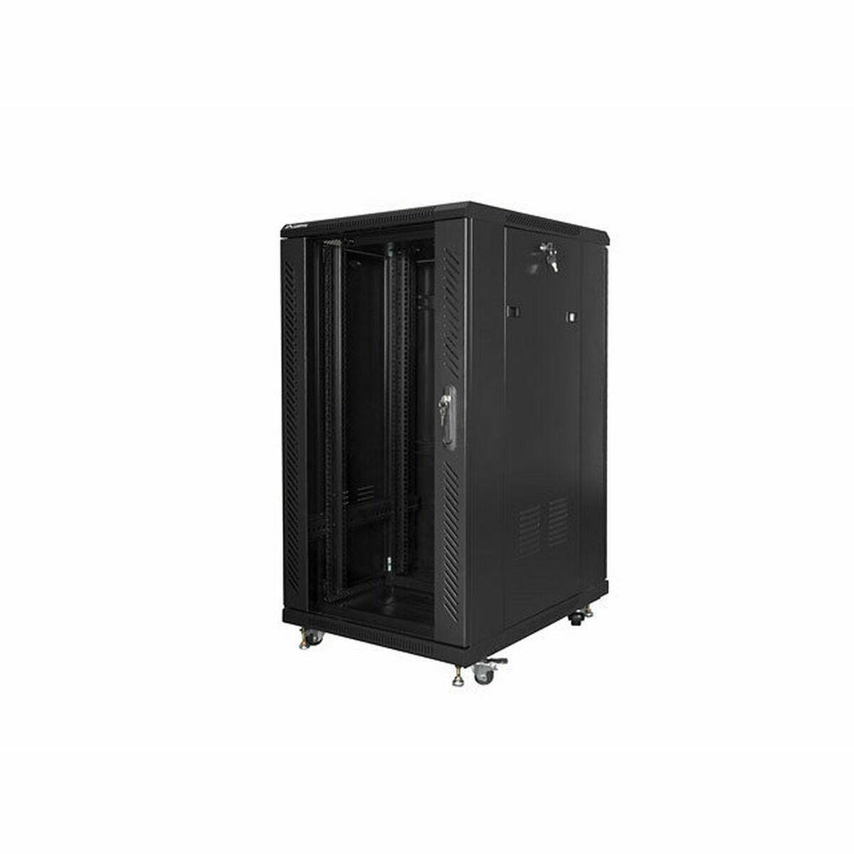 LANBERG FF01-6822-12B laisvai pastatomas stovas 19 savaime surenkamas plokščias paketas 22U/ 600x800mm juodas