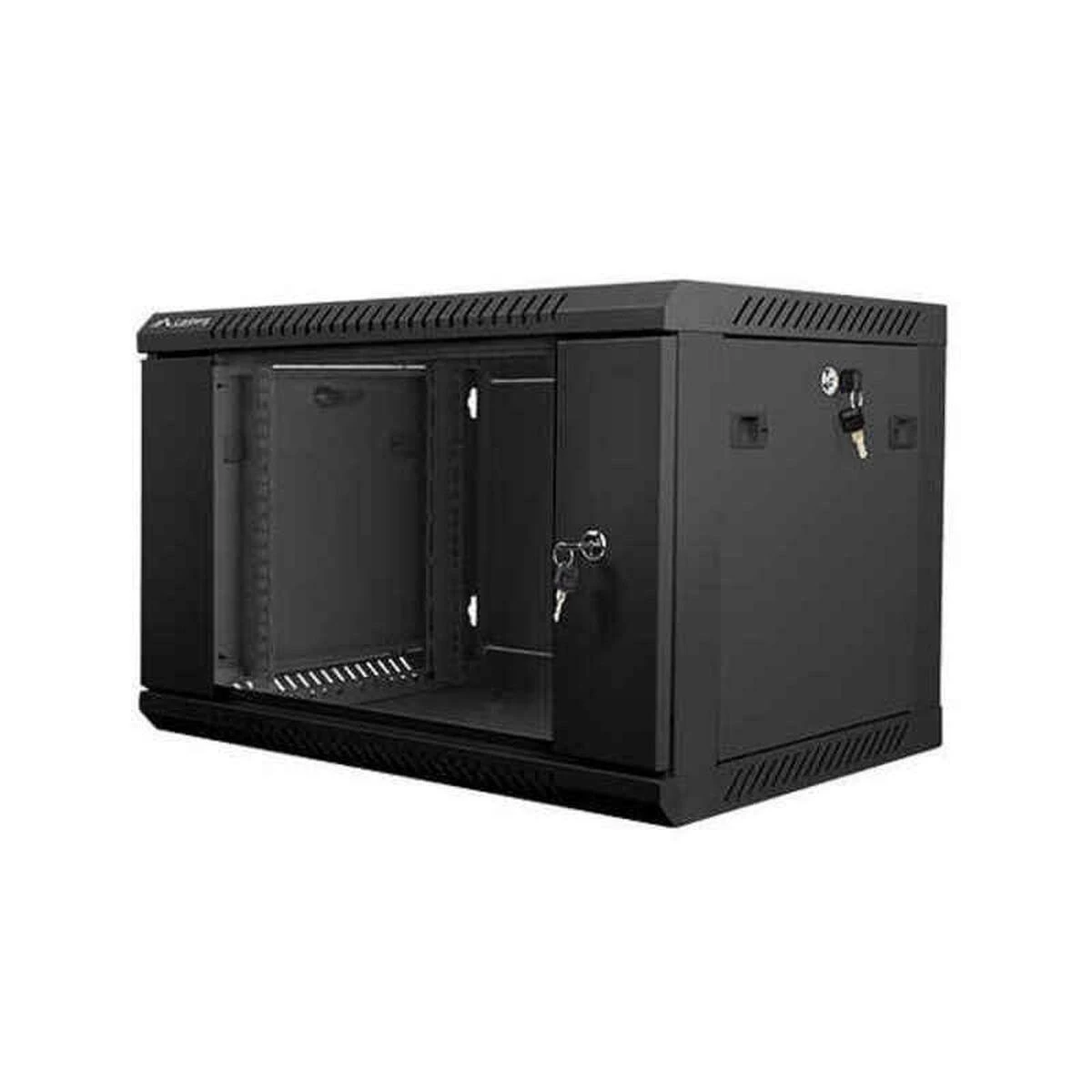 LANBERG WF01-6406-10B sieninis stovas 19 colių išmontuojamas plokščias paketas 6U/600x450mm juodas