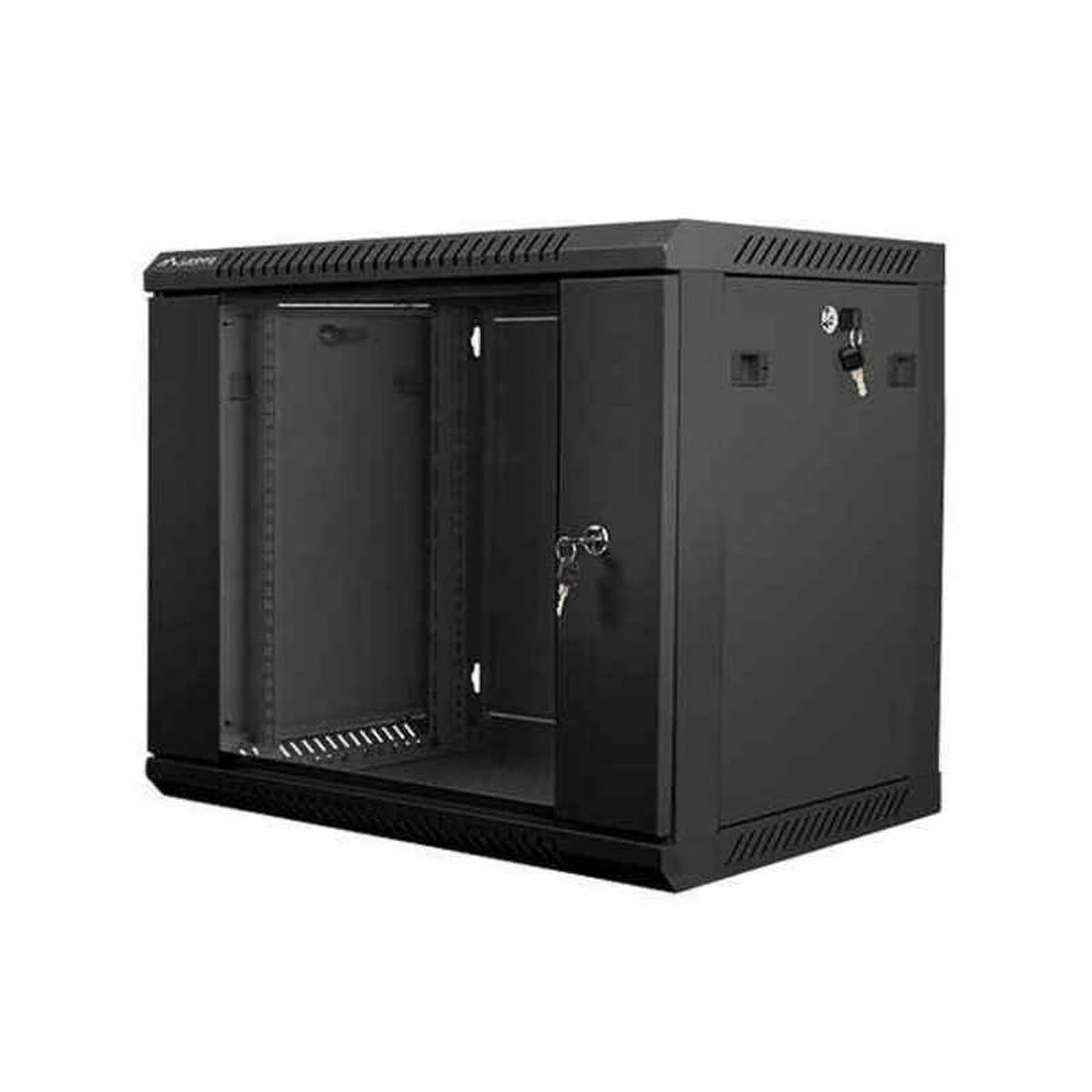 LANBERG WF01-6409-10B sieninis stovas 19 colių išmontuojamas plokščias paketas 9U/650x450mm juodas