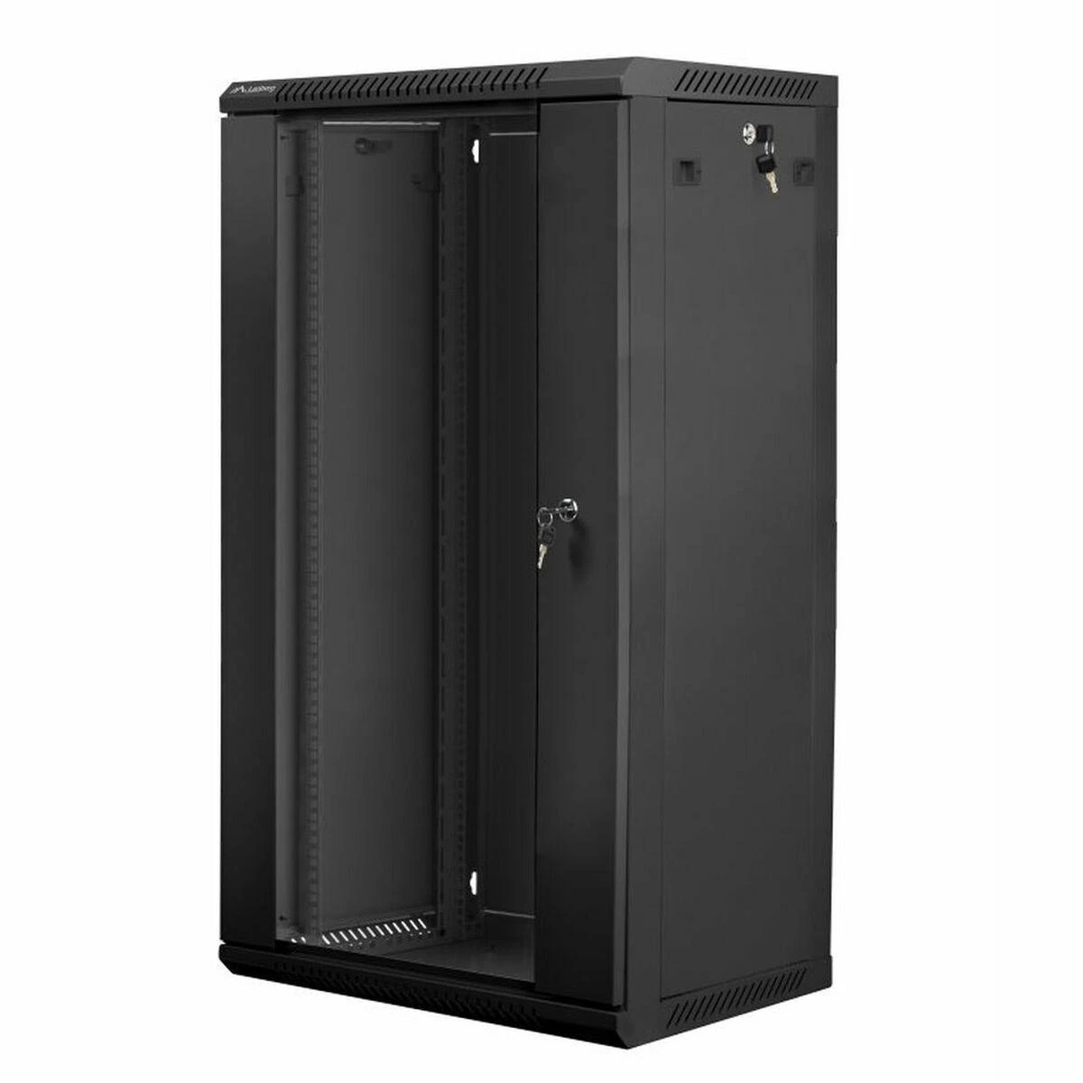 LANBERG WF01-6422-10B sieninis stovas 19 colių išmontuojamas plokščias paketas 22U/600x450mm juodas