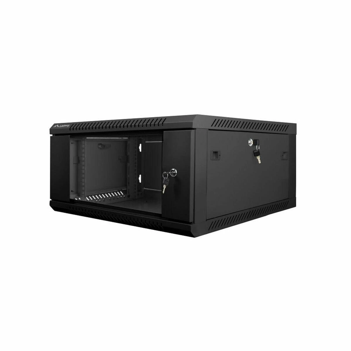 LANBERG WF01-6604-10B sieninis stovas 19 colių išmontuojamas plokščias paketas 4U/600x600mm juodas