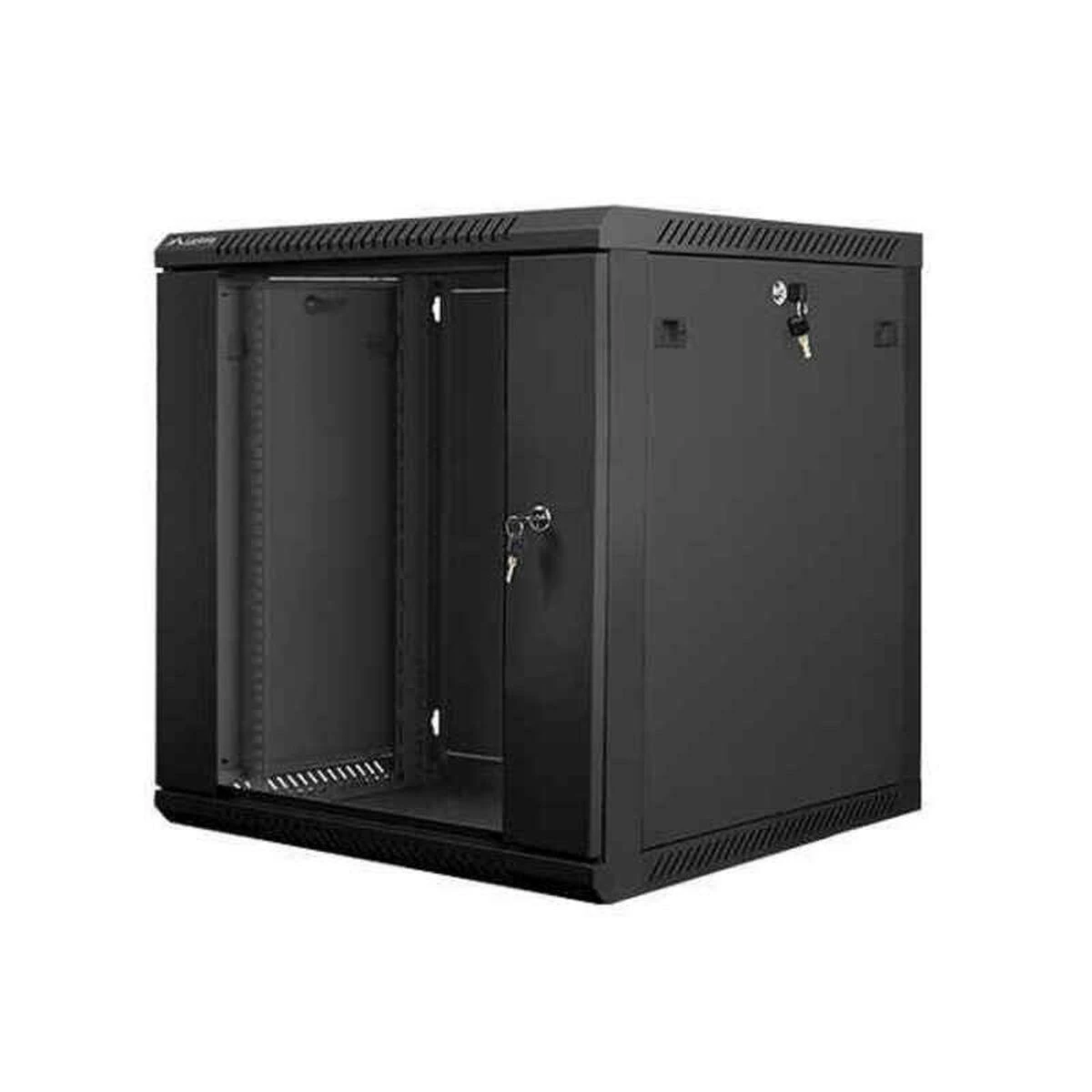 LANBERG WF01-6612-10B sieninis stovas 19 colių išmontuojamas plokščias paketas 12U/600x600mm juodas