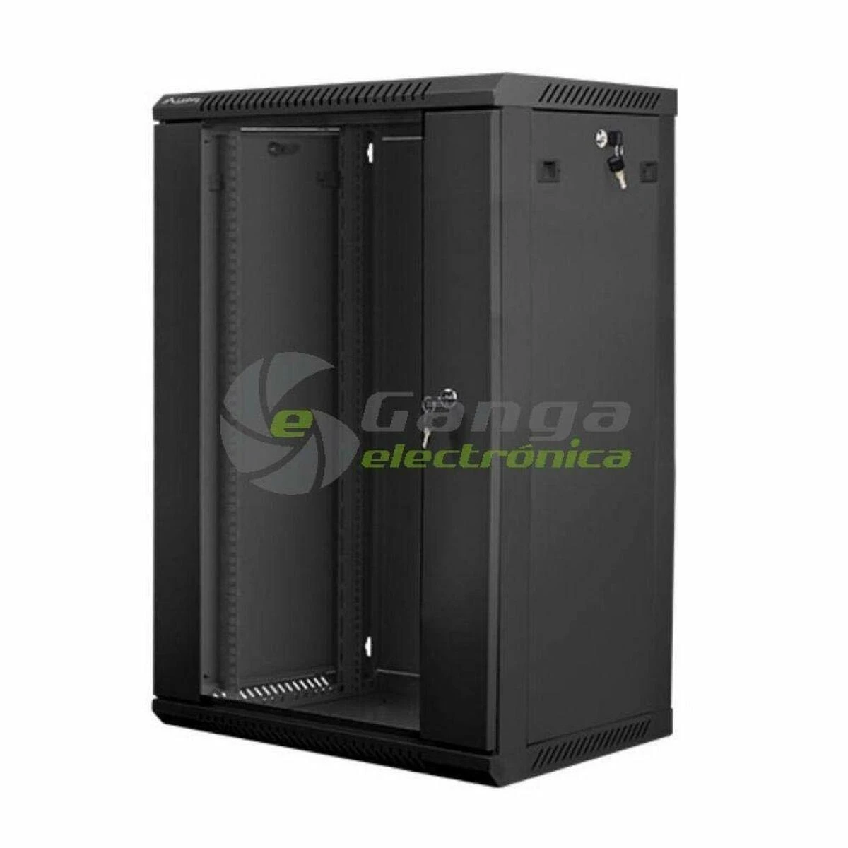 LANBERG WF01-6618-10B sieninis stovas 19 colių išmontuojamas plokščias paketas 18U/600x600mm juodas