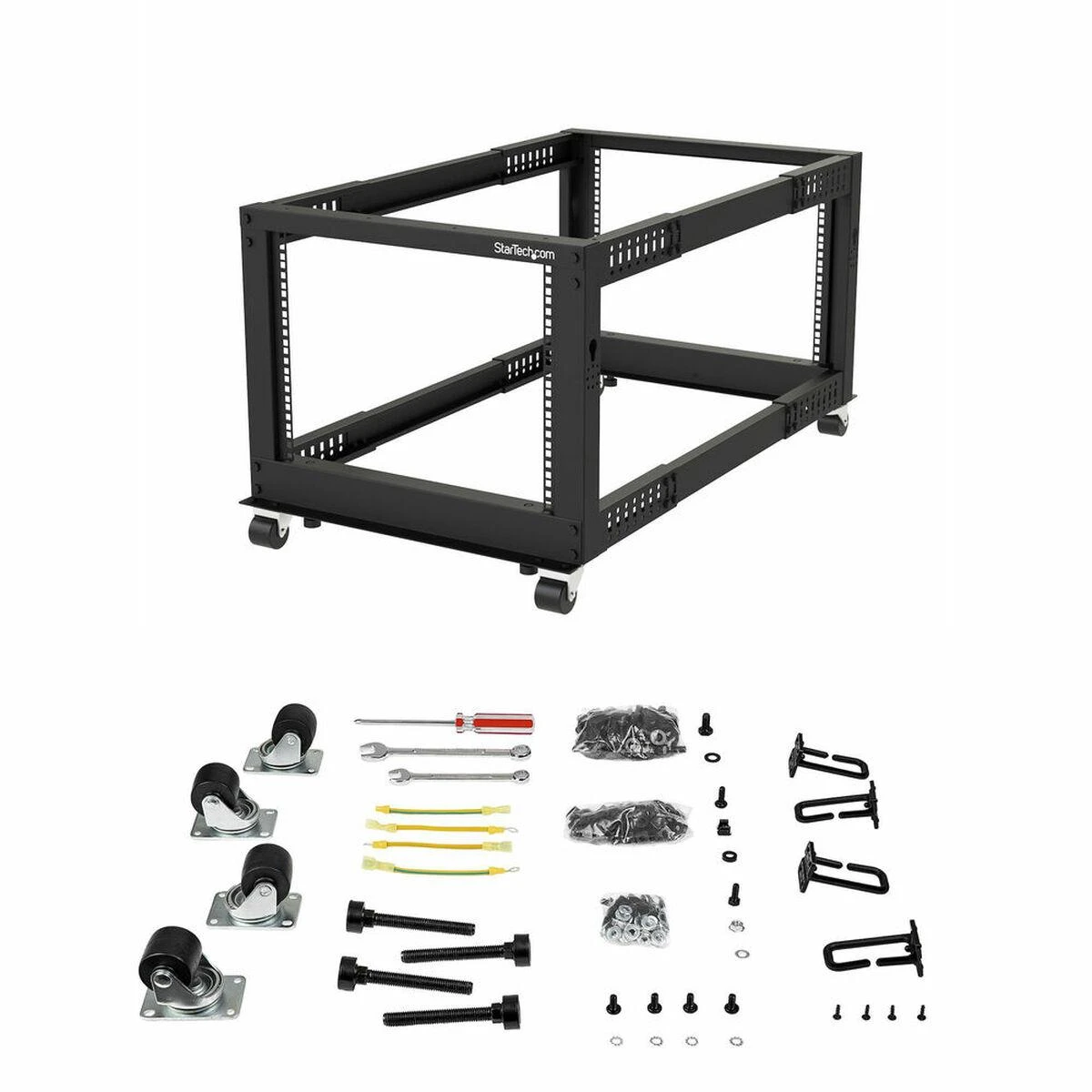 StarTech 8U OPEN FRAME RACK - 4 POST/- 22-40IN ADJUSTABLE DEPTH
