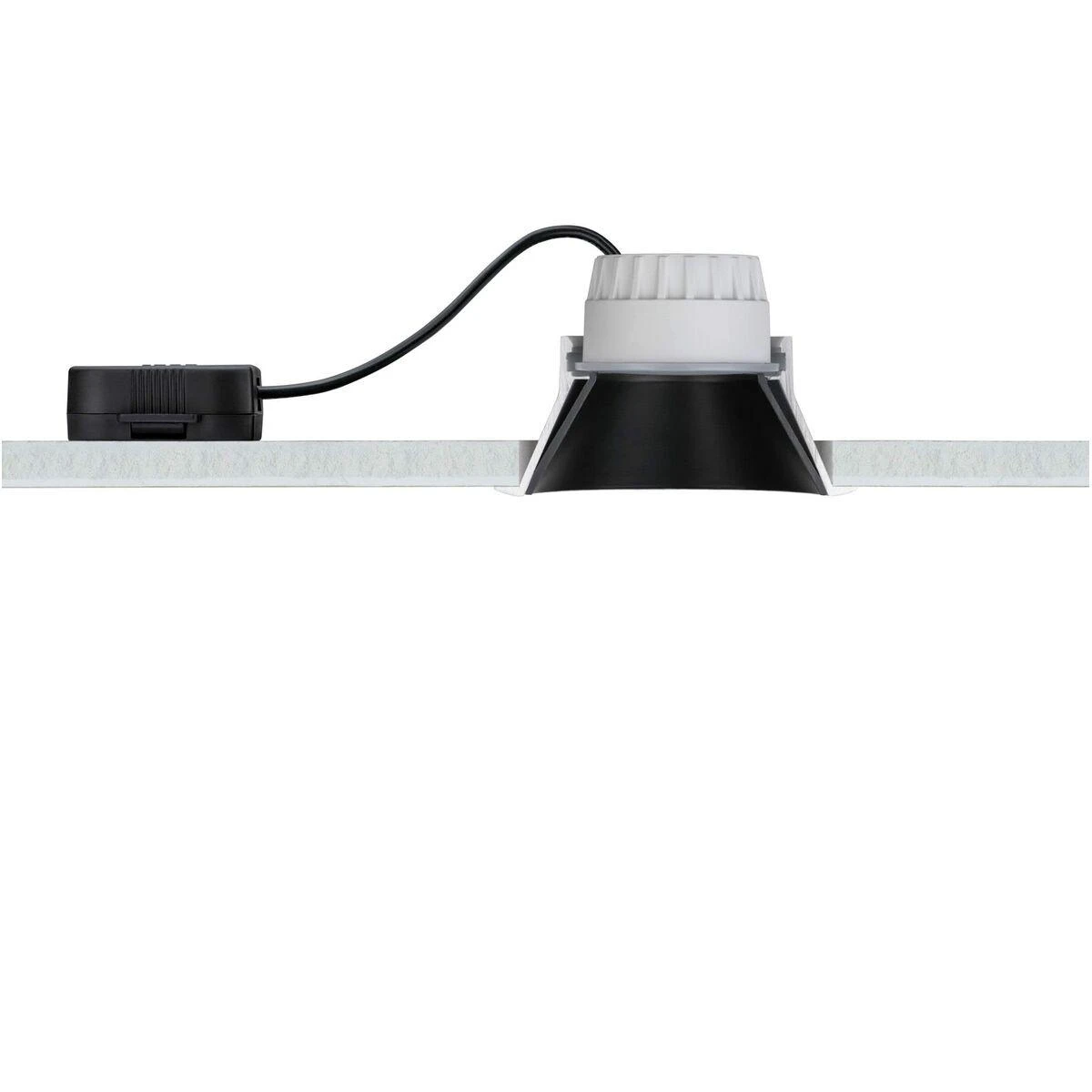 „Paulmann Cole Coin“ įleidžiamas šviestuvas, 3 pakopų pritemdymas, LED, 3x6,5W, 2700K, 230V, Juodas/Auksinis-Mat/Plastic