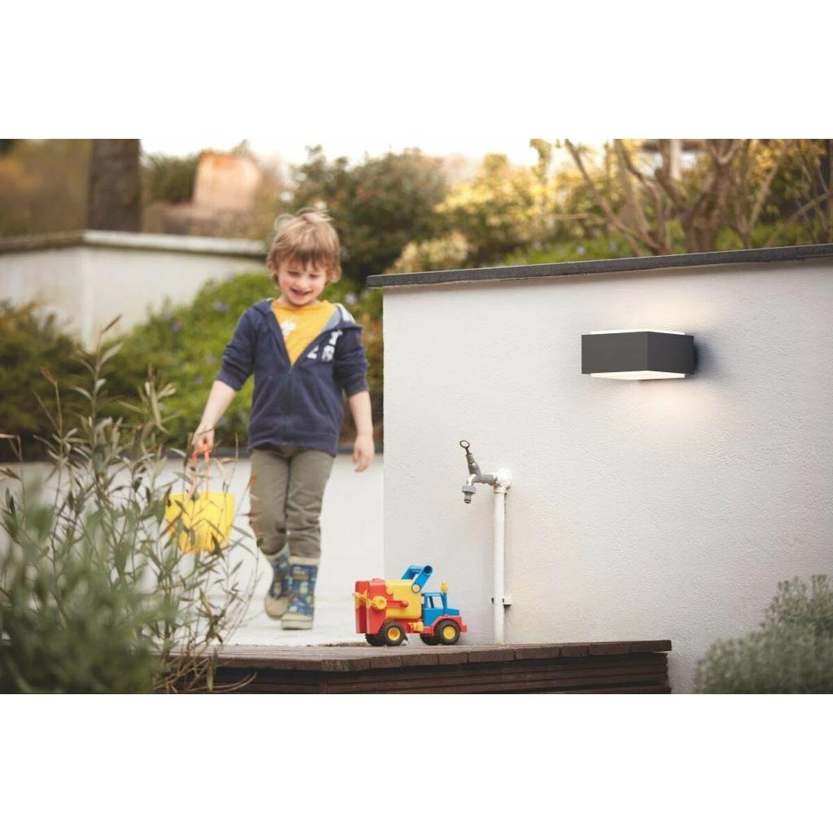 Sieninis šviestuvas HEDGEHOG WALL LANTERN ANTHRACITE 1X42W | Philips