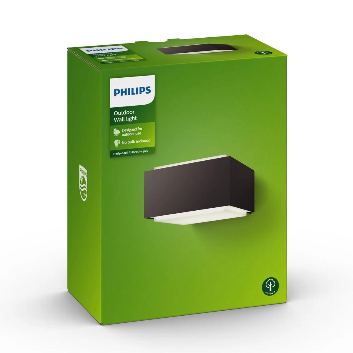 Sieninis šviestuvas HEDGEHOG WALL LANTERN ANTHRACITE 1X42W | Philips