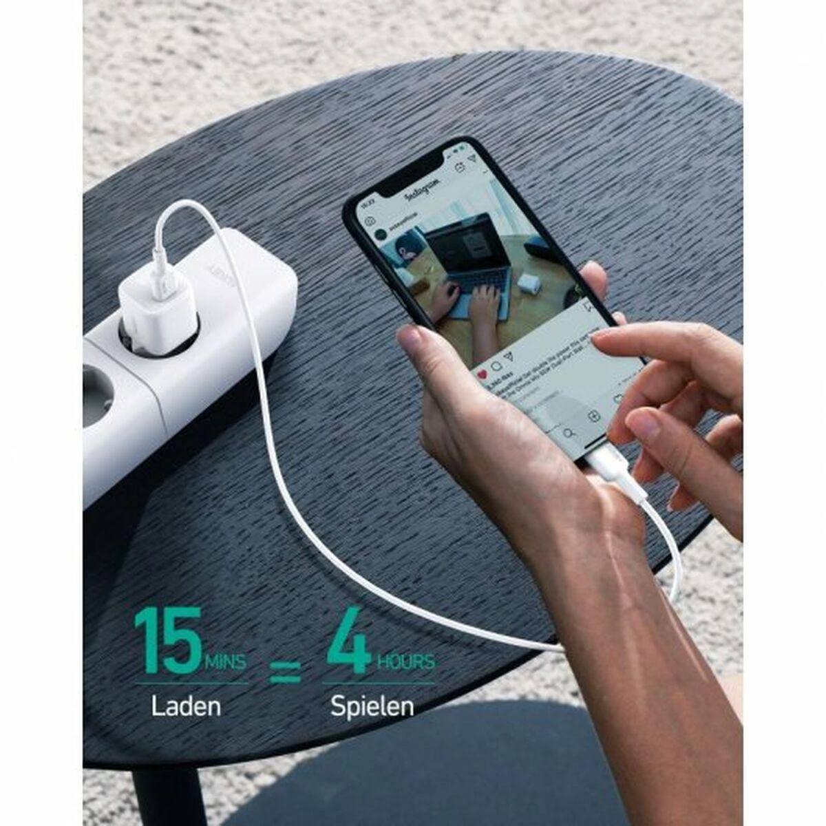 Aukey PA-B1 įkroviklis 1x USB-C 3 A (PA-B1)