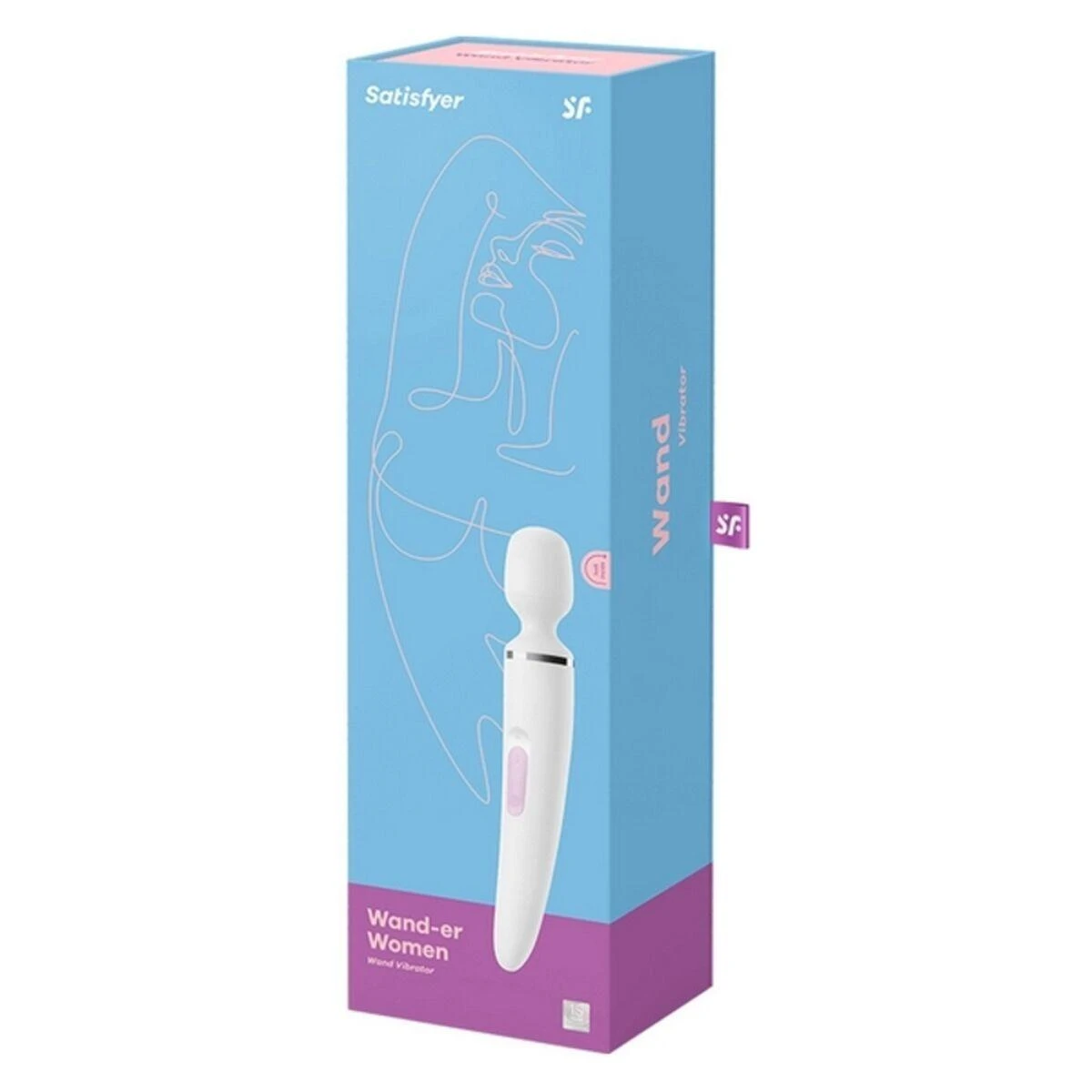 Satisfyer Wand-er Woman baltas/chromas
