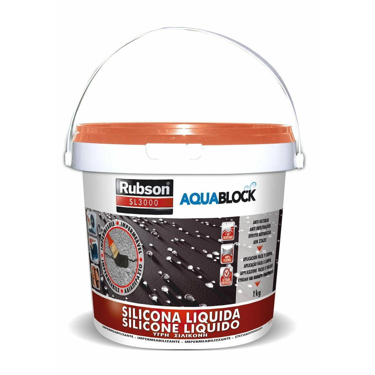 Silikonas Rubson aquablock 1kg