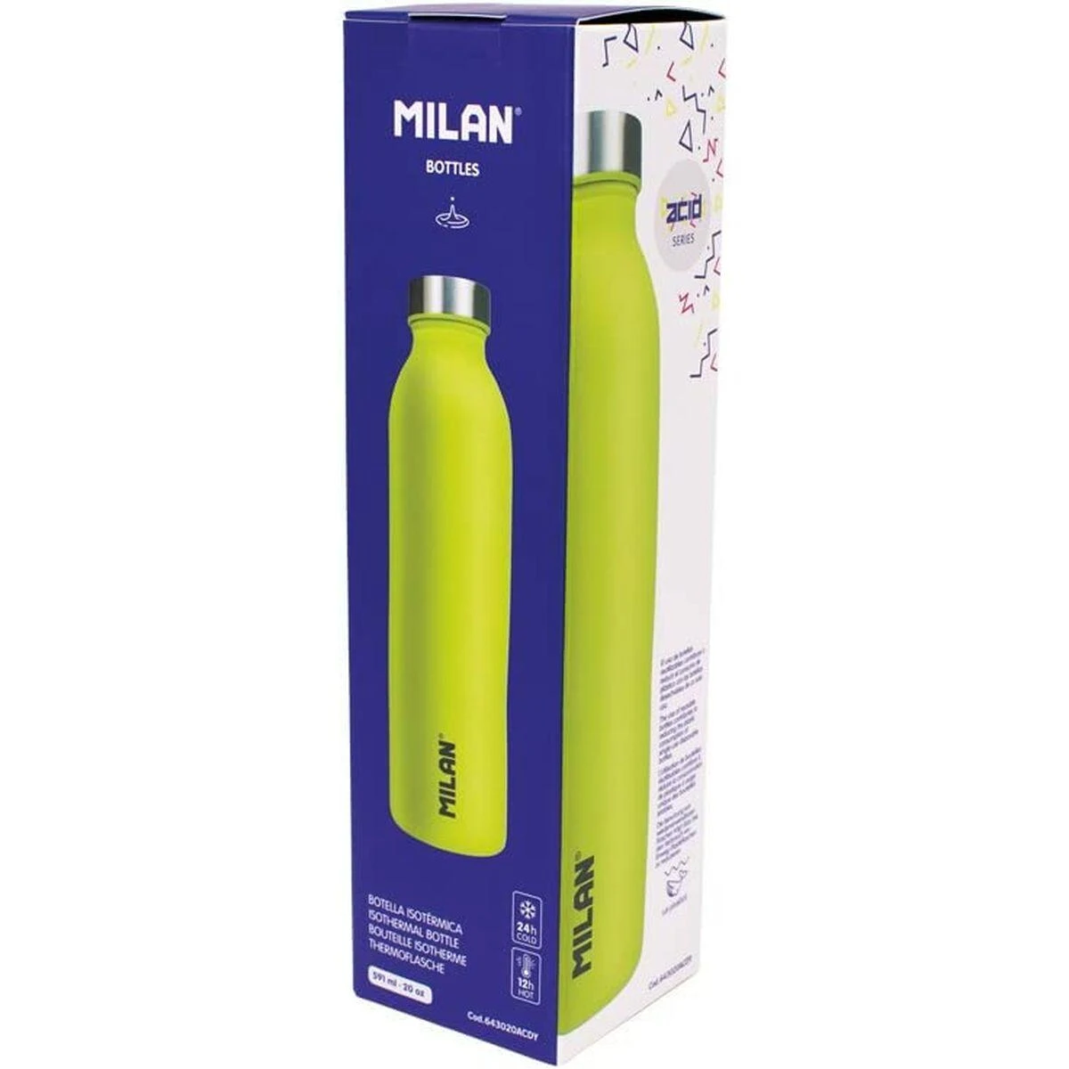 Termosas butelis 591 ml geltonas Milan Acid
