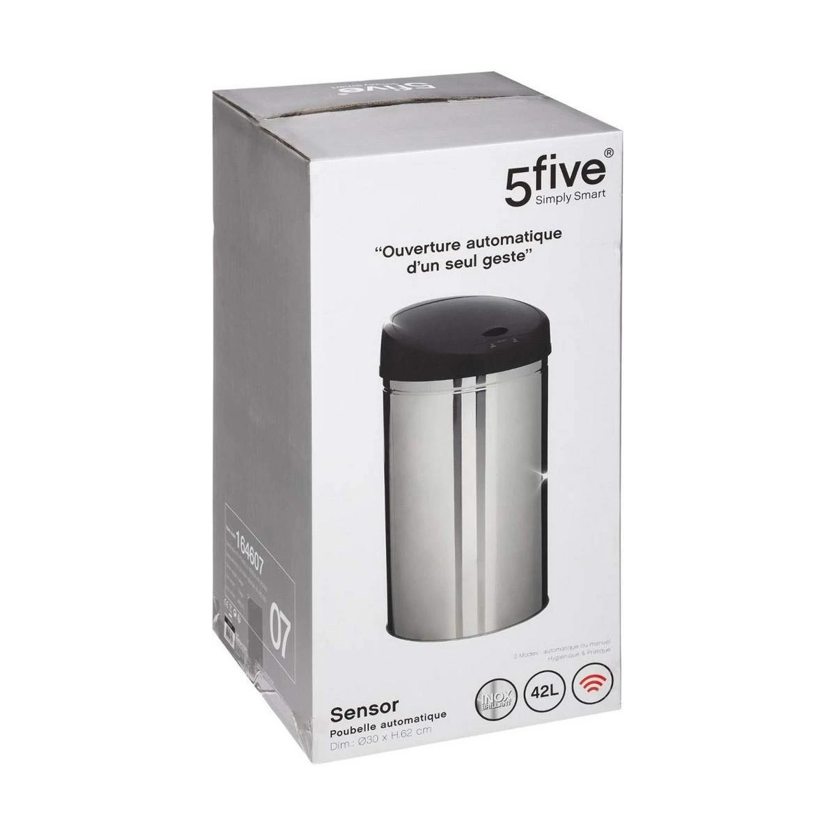 5five Simply Smart Šiukšliadėžė 5five Nerūdijantis plienas 42 L Chromowanie (S7905444)