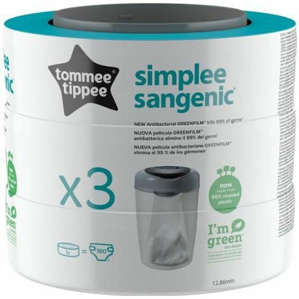 TOMMEE TIPPEE kasetė sauskelnių konteineriui 3vnt Sangenic simplee, 87033502