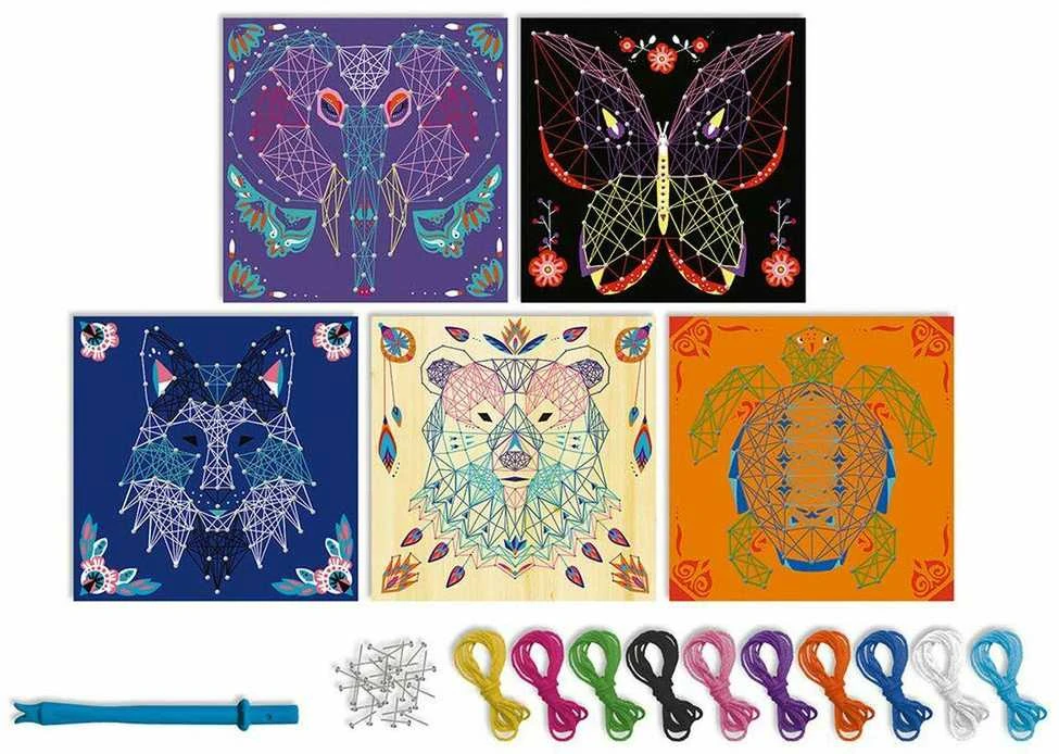 ART Janod Animals 3D susipynusių stygų menas.