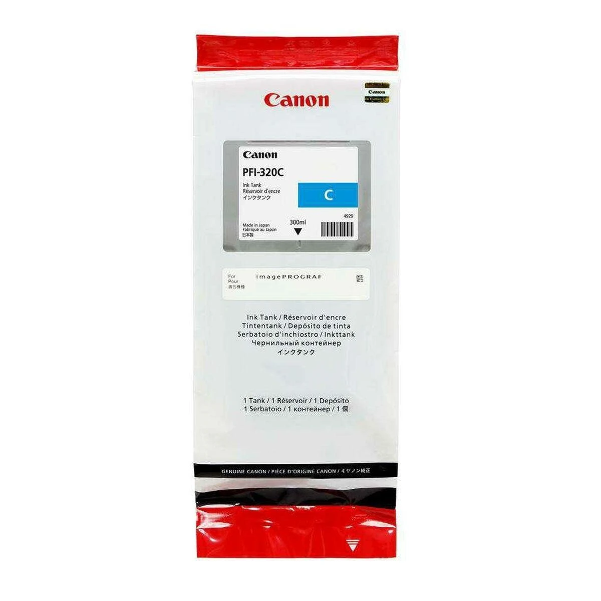 Canon PFI-320C (2891C001) Rašalinė kasetė, Žydra
