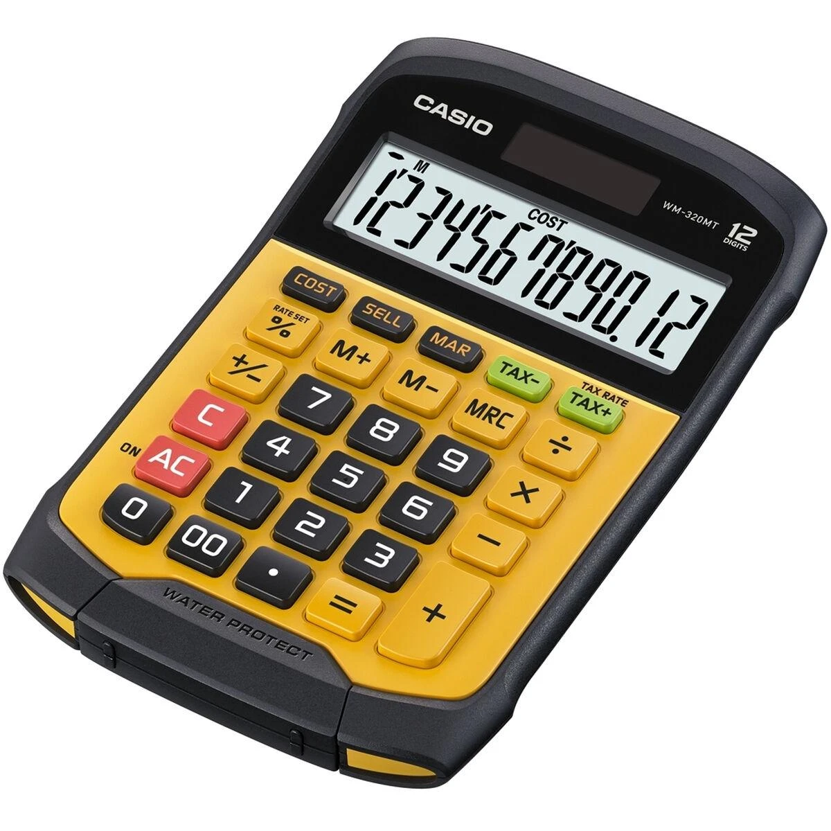 Casio WM-320MT skaičiuotuvas Kišenė Skaičiuotuvo ekranas Juoda, Geltona
