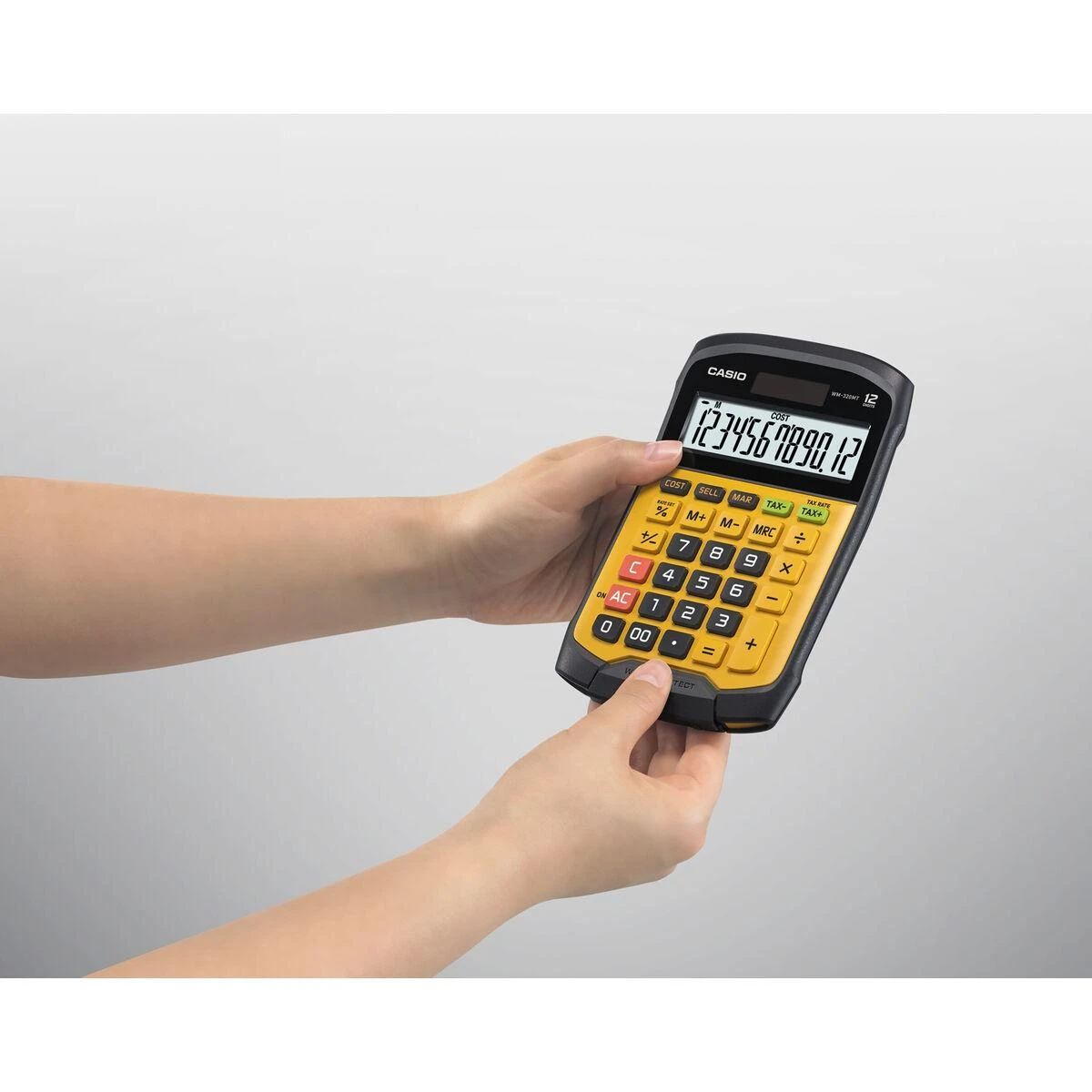 Casio WM-320MT skaičiuotuvas Kišenė Skaičiuotuvo ekranas Juoda, Geltona