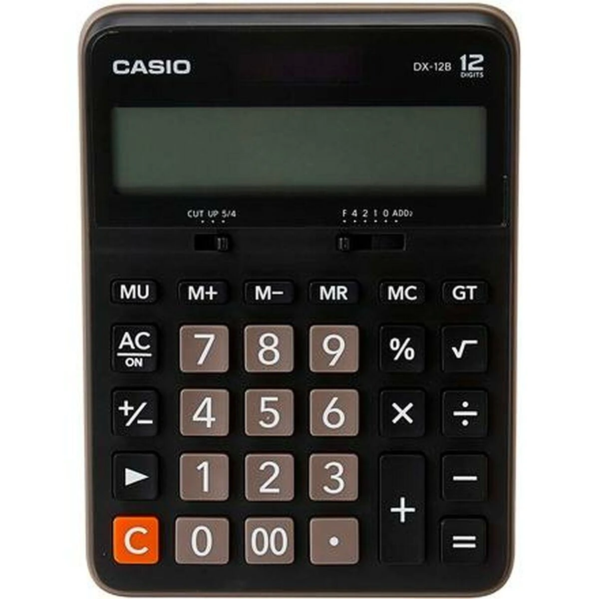 Casio DX-12B stalinis skaičiuotuvas su 12 skaitmenų ekranu