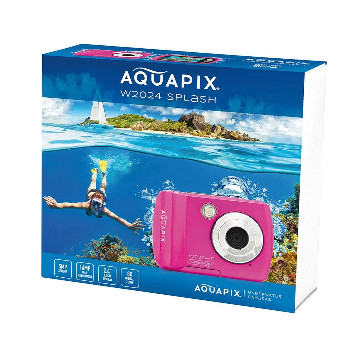 Easypix Aquapix W2024 Splash rožinės spalvos 10066