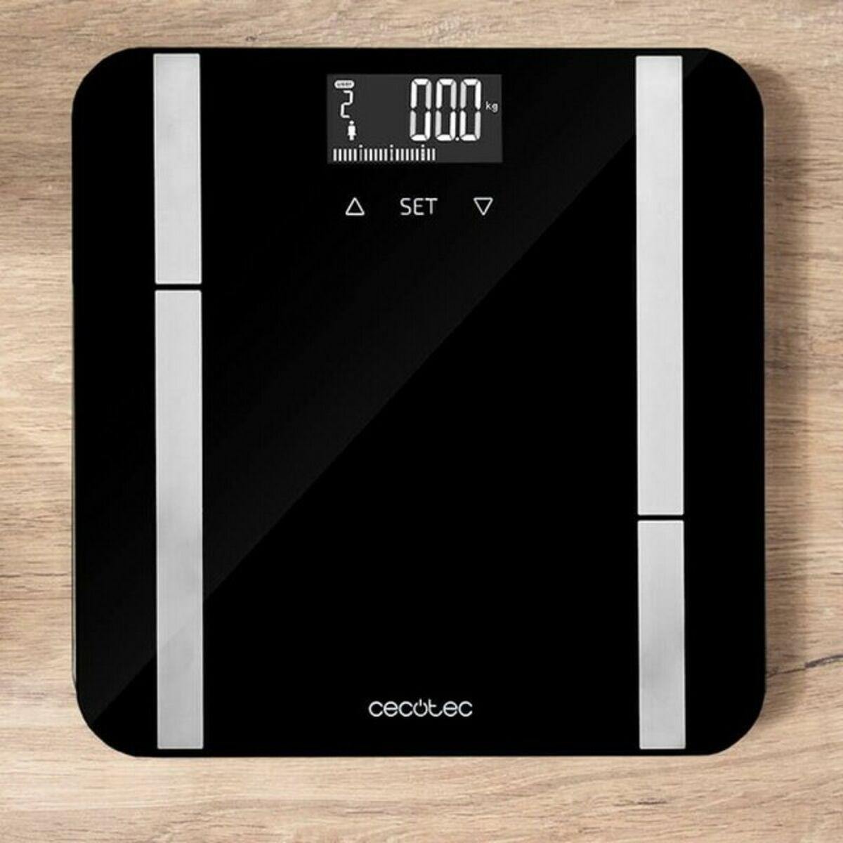 Svarstyklės Cecotec | Smart Bathroom Scale | Surface Precision 9450 Full Healthy | Maximum weight (capacity) 180 kg | Accuracy 100 g | Juodas