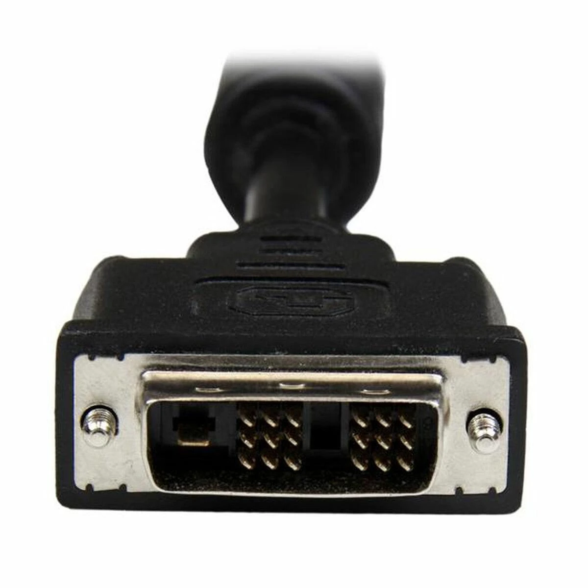 DVI-D kabelio jungtis iš arti