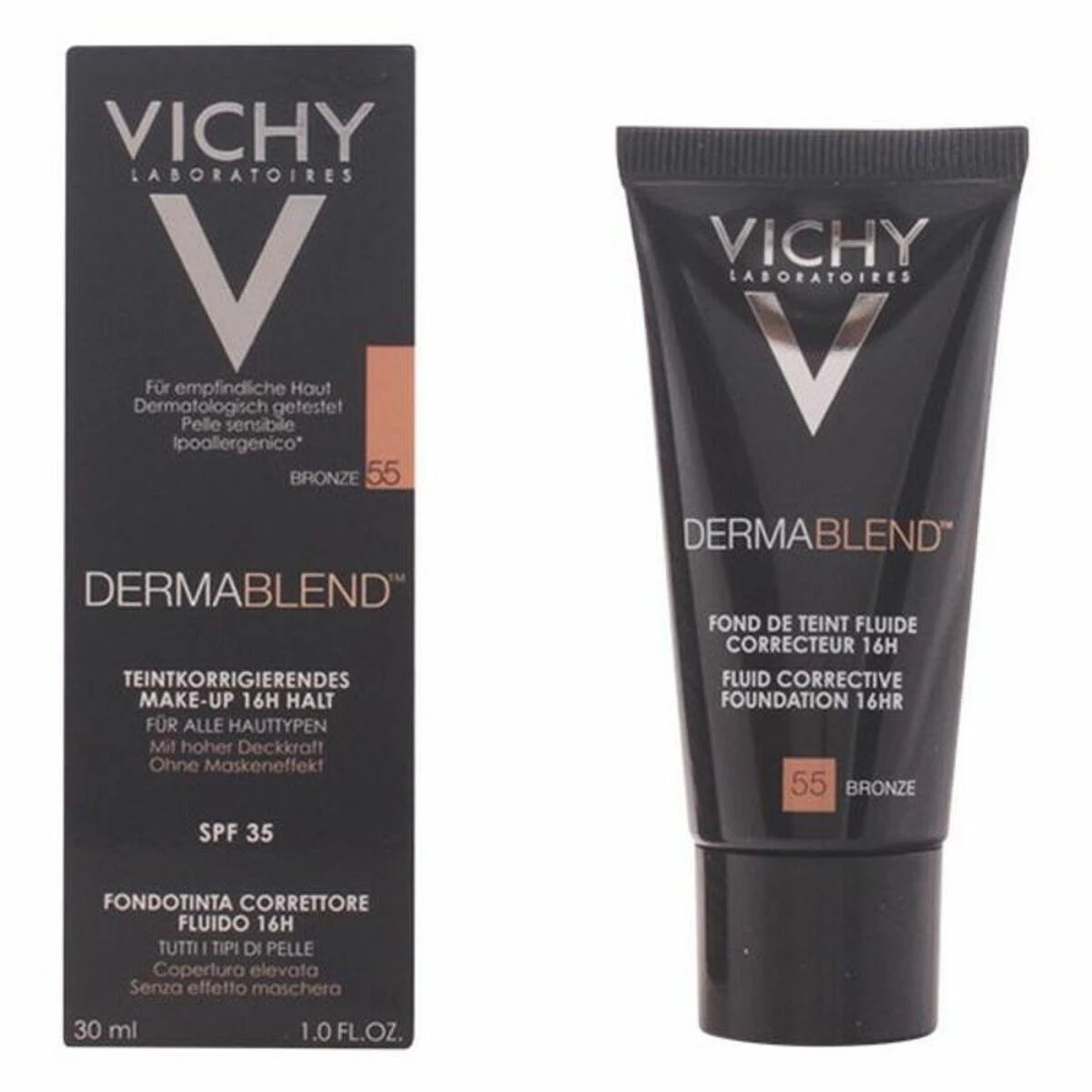 Vichy Dermablend Korekcinis pagrindas, 16h 25 Nude 30ml