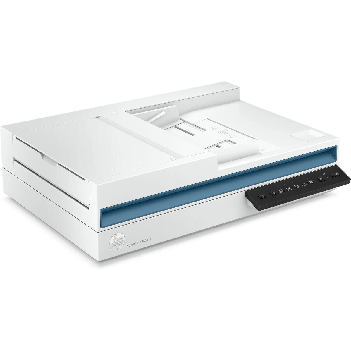 Skeneris Hewlett Packard (HP) „HP ScanJet Pro 3600 f1“ skaitytuvas – A4 spalvotas 600 dpi, plokščias nuskaitymas, automatinis dokumentų tiektuvas, automatinis dvipusis, OCR / nuskaitymas į tekstą, 30 ppm, 4000 puslapių per dieną