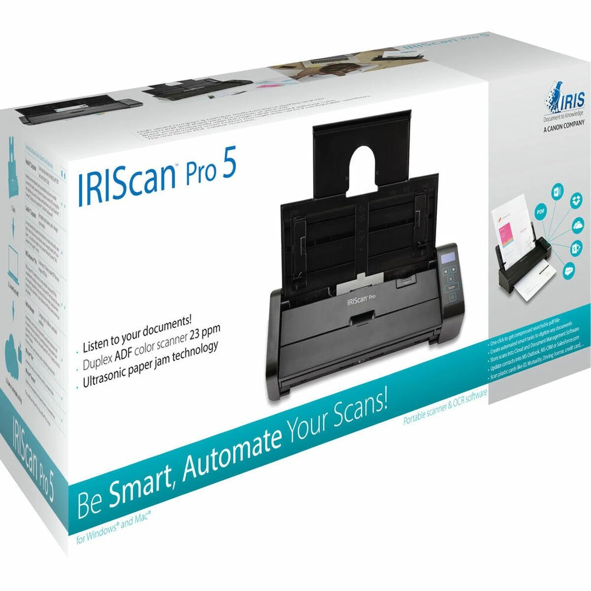 Skeneris Skaitytuvas, tiekiamas dokumentams IRIS PRO 459035 (A4, USB)