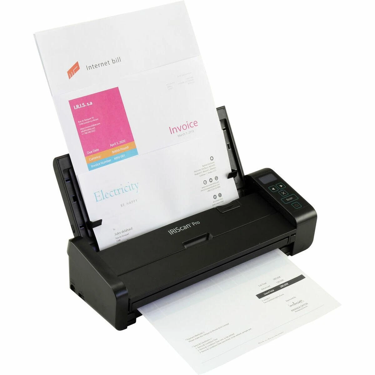 Skeneris Skaitytuvas, tiekiamas dokumentams IRIS PRO 459035 (A4, USB)