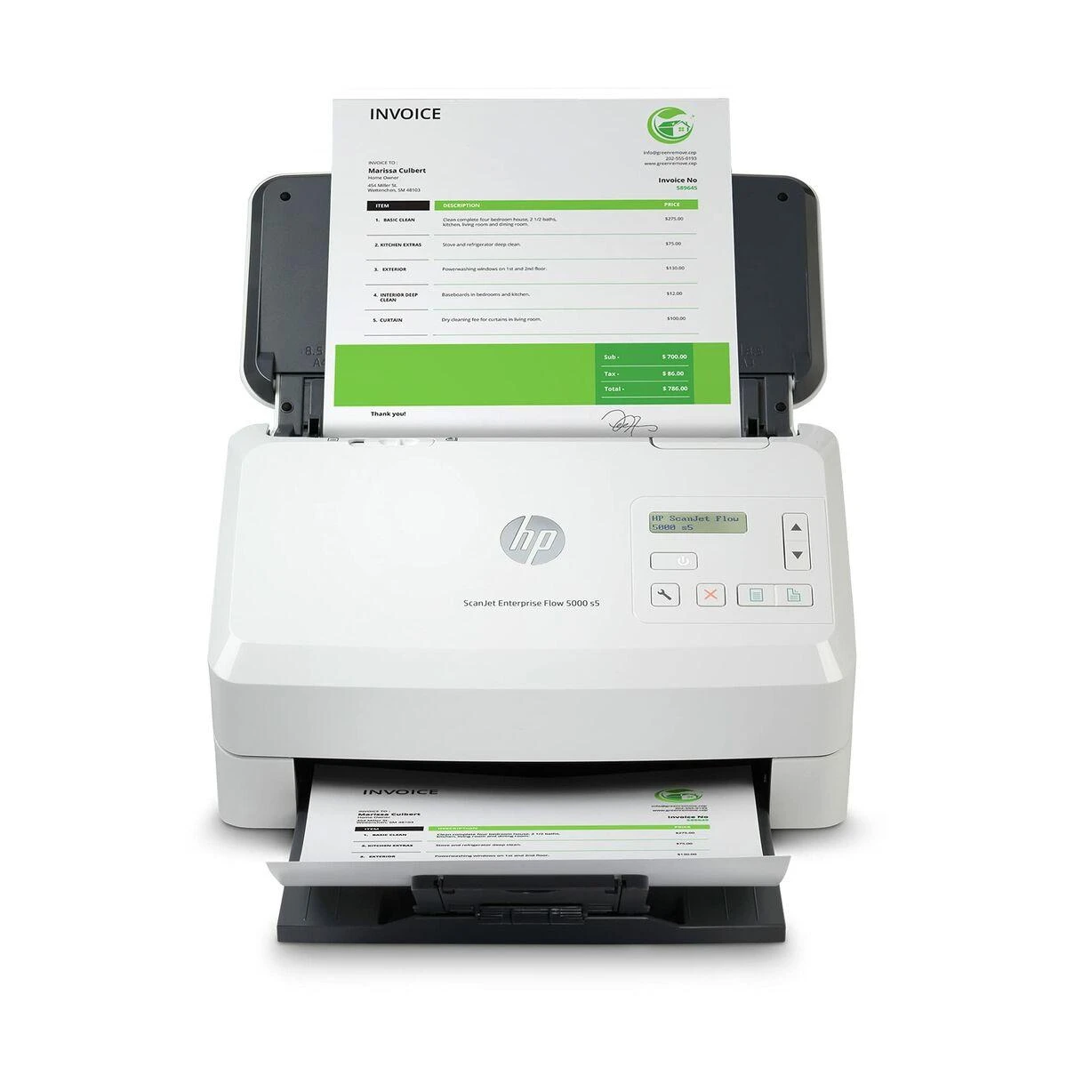Hewlett Packard (HP) Skeneris HP Scanjet Enterprise Flow 5000 s5 lapų tiekimo skaitytuvas