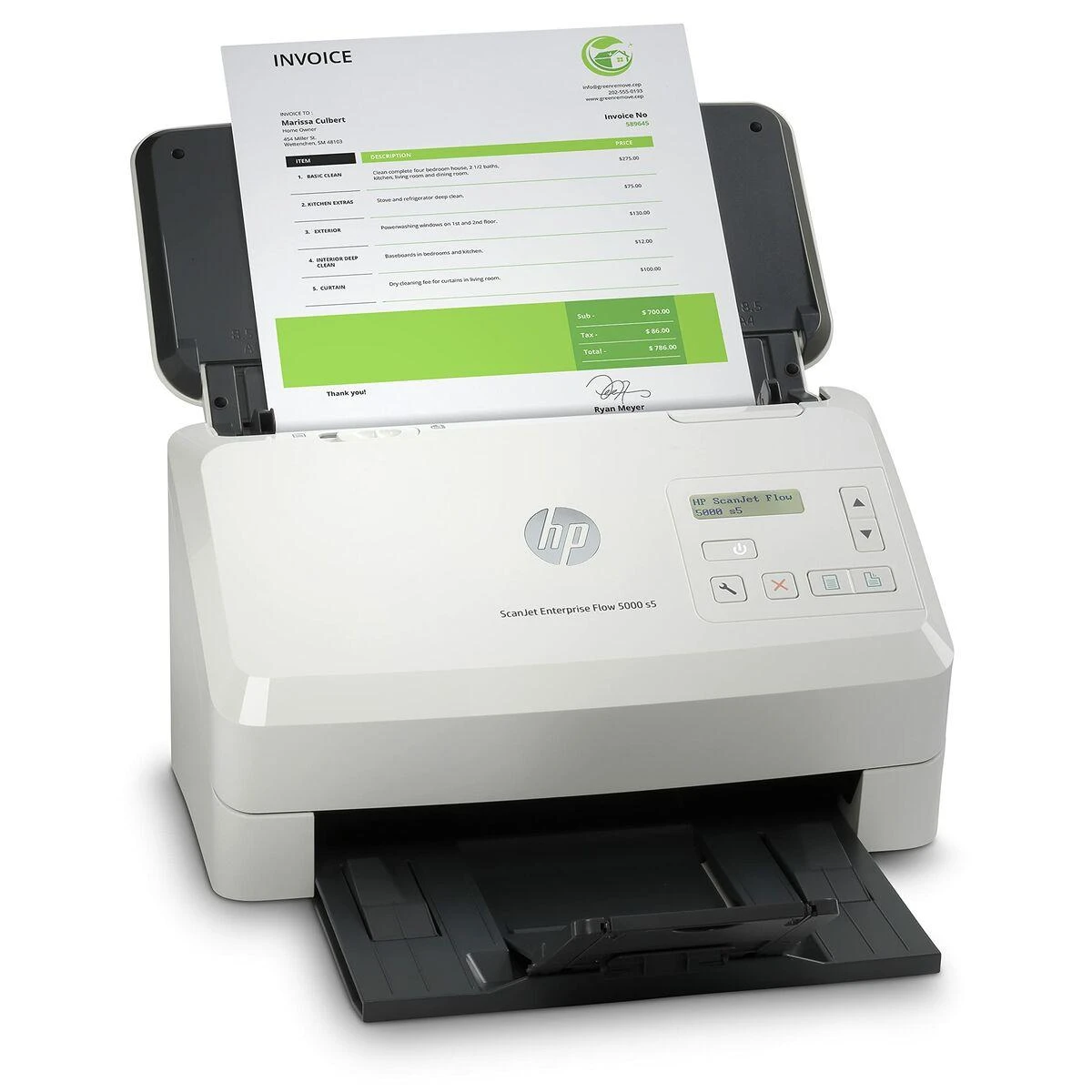Hewlett Packard (HP) Skeneris HP Scanjet Enterprise Flow 5000 s5 lapų tiekimo skaitytuvas