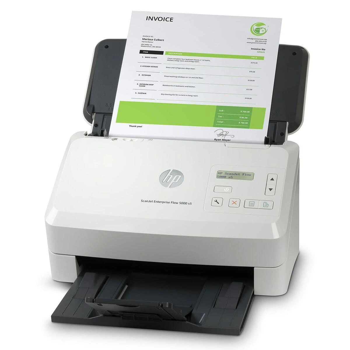 Hewlett Packard (HP) Skeneris HP Scanjet Enterprise Flow 5000 s5 lapų tiekimo skaitytuvas