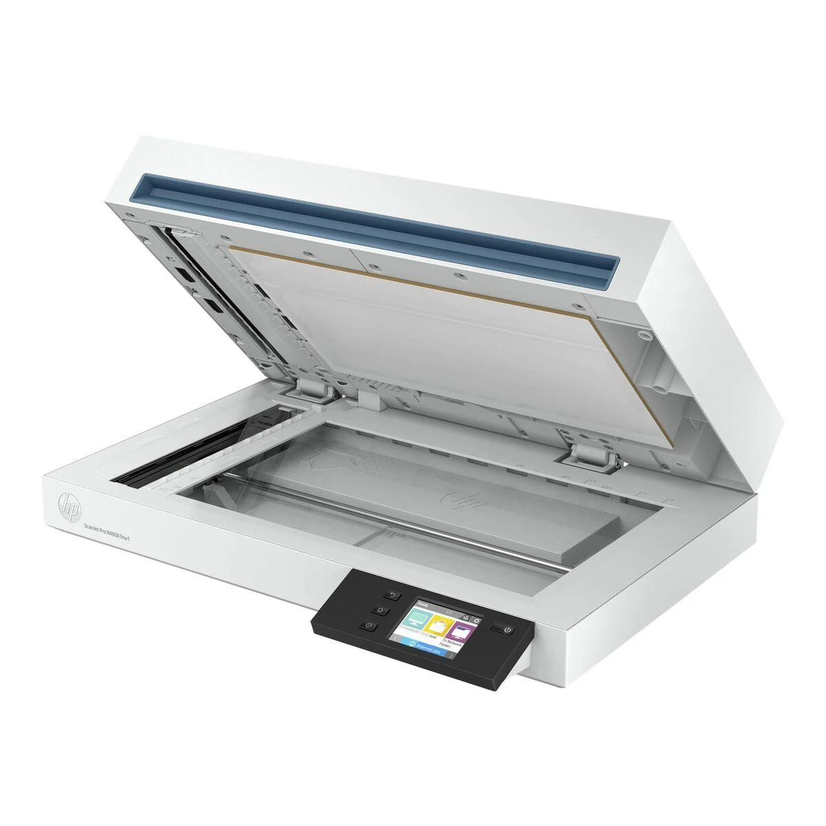 Skeneris Hewlett Packard (HP) „HP ScanJet Pro N4600 fnw1“ skaitytuvas – A4 spalvotas 600 dpi, plokščias nuskaitymas, automatinis dokumentų tiektuvas, automatinis dvipusis, OCR / nuskaitymas į tekstą, 40 ppm, 10 000 puslapių per dieną