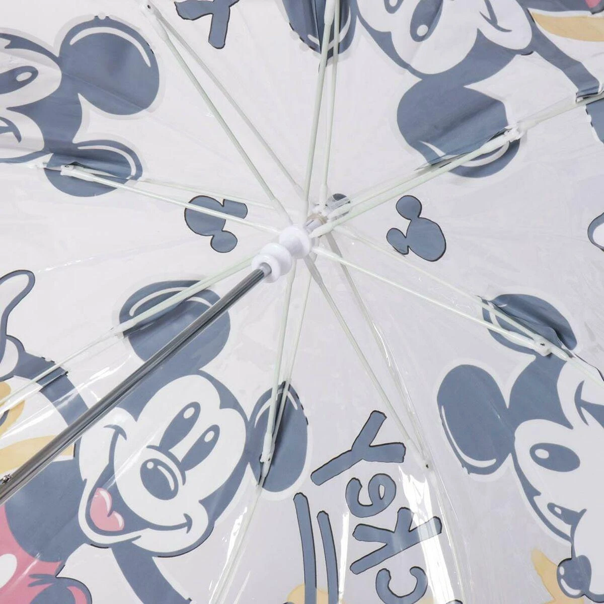 Skėtis Mickey Mouse Skaidrus Ø 71 cm Raudona