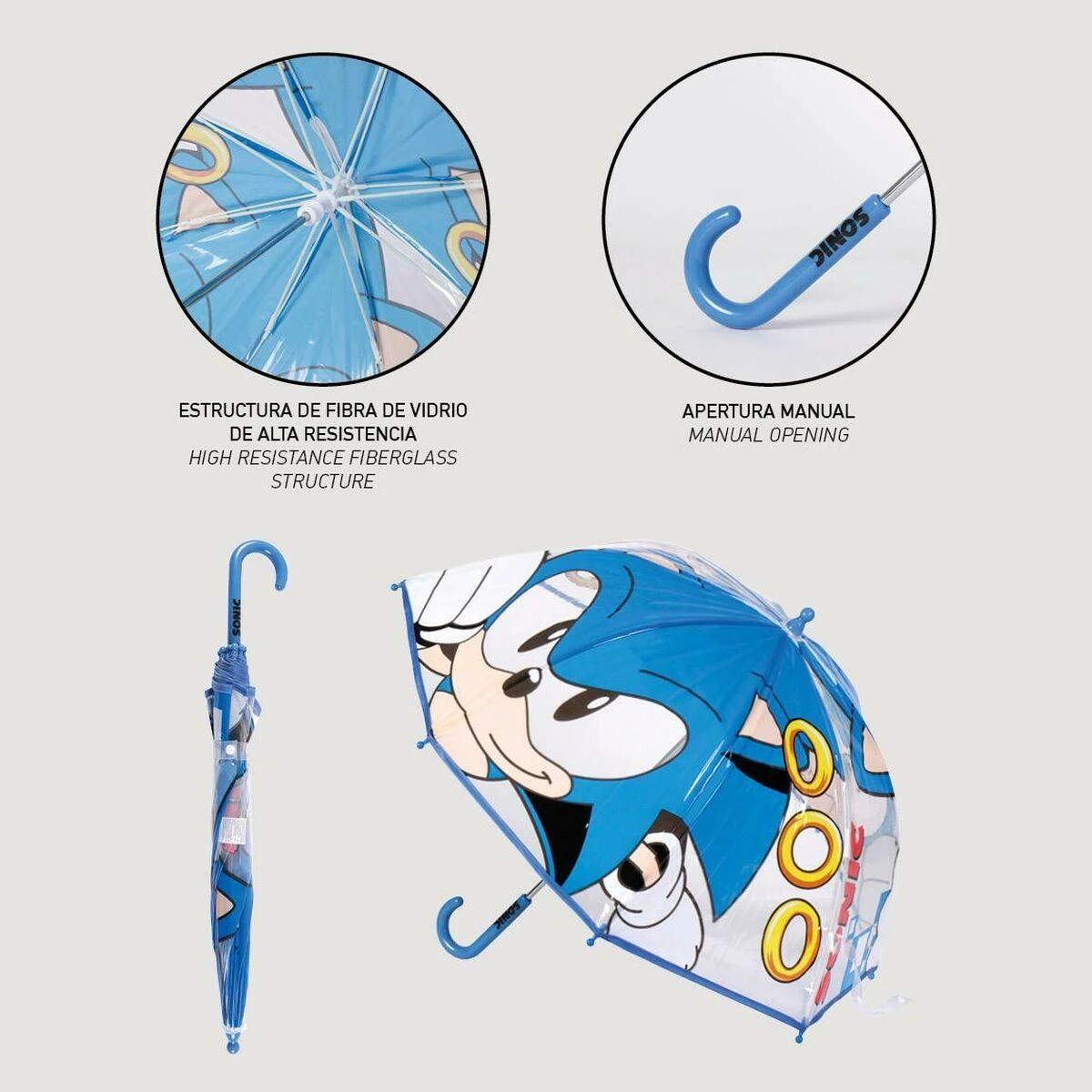 Skėtis Sonic Ø 71 cm Mėlyna