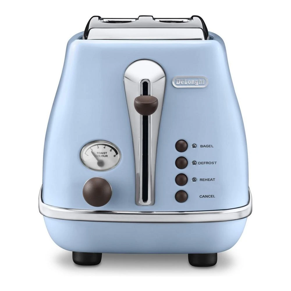 Skrudintuvas Toaster DeLonghi Icona Vintage CTOV 2103.AZ (900W, mėlynas color)