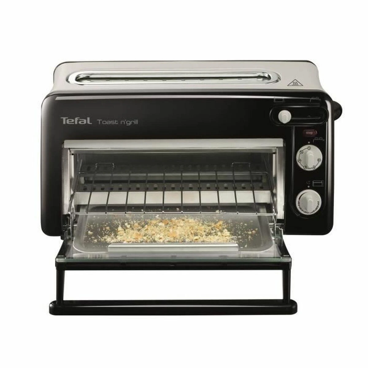 Tefal TL 6008 skrudintuvas 2 griežinėliai Aliuminis, Juoda 1300 W