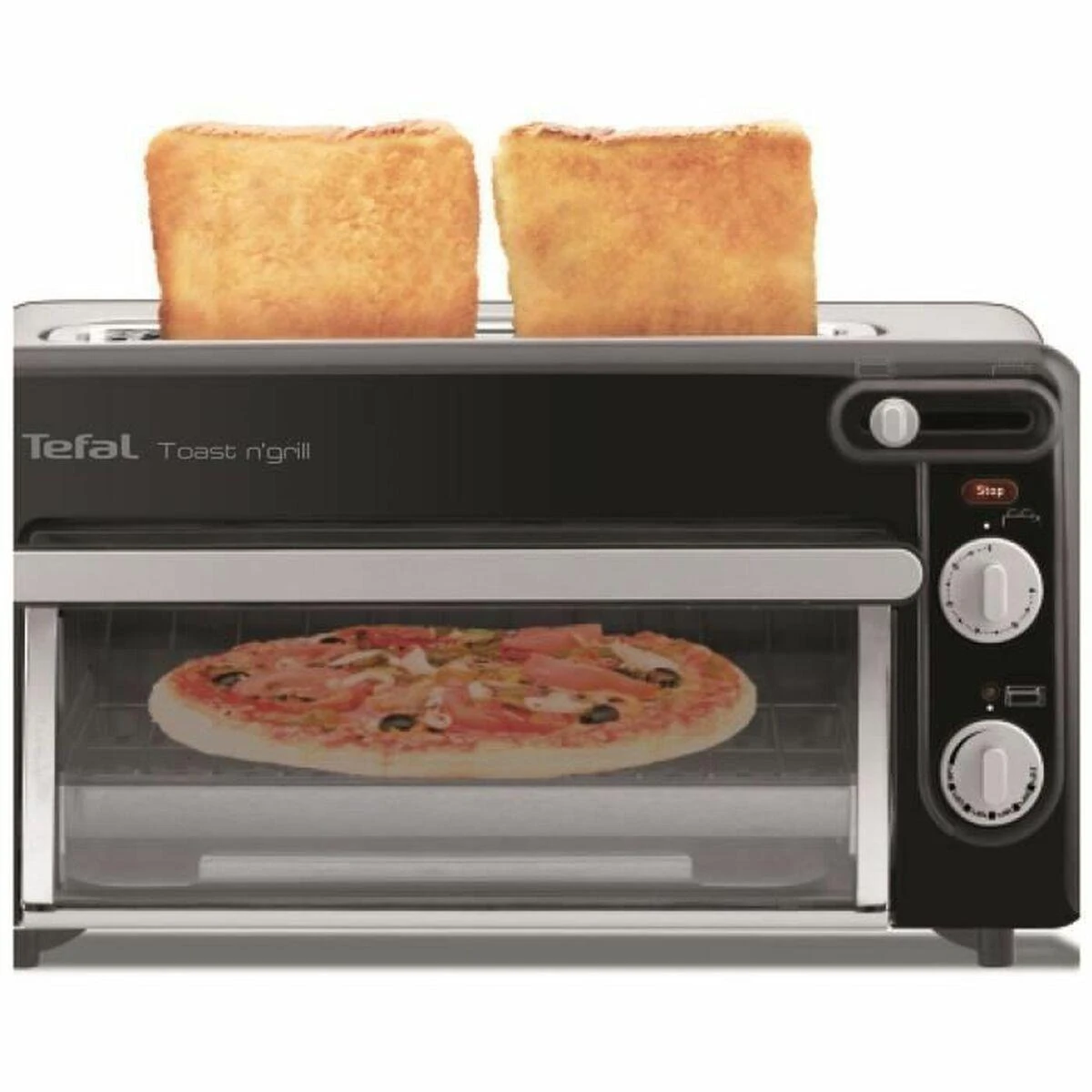 Tefal TL 6008 skrudintuvas 2 griežinėliai Aliuminis, Juoda 1300 W