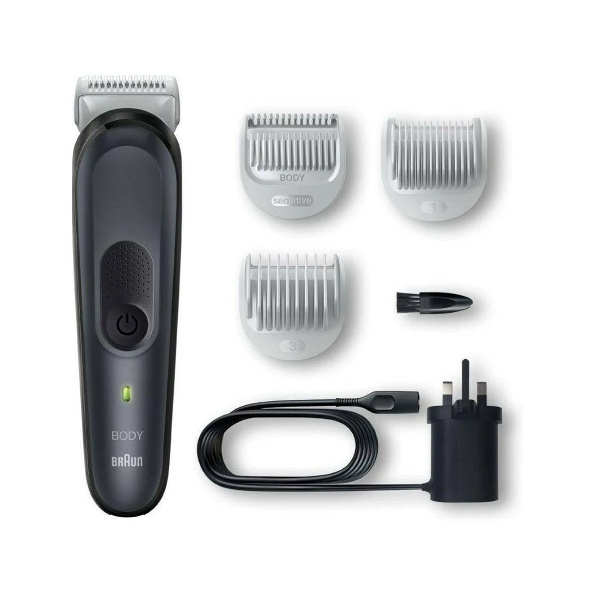 Braun Body Groomer | BG3340 | Cordless | Juodas/Pilkas