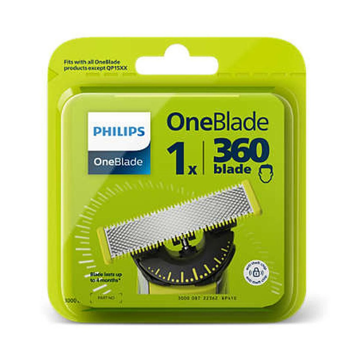 Philips | OneBlade Replacement blade | QP410/50 | Juodas/Žalias