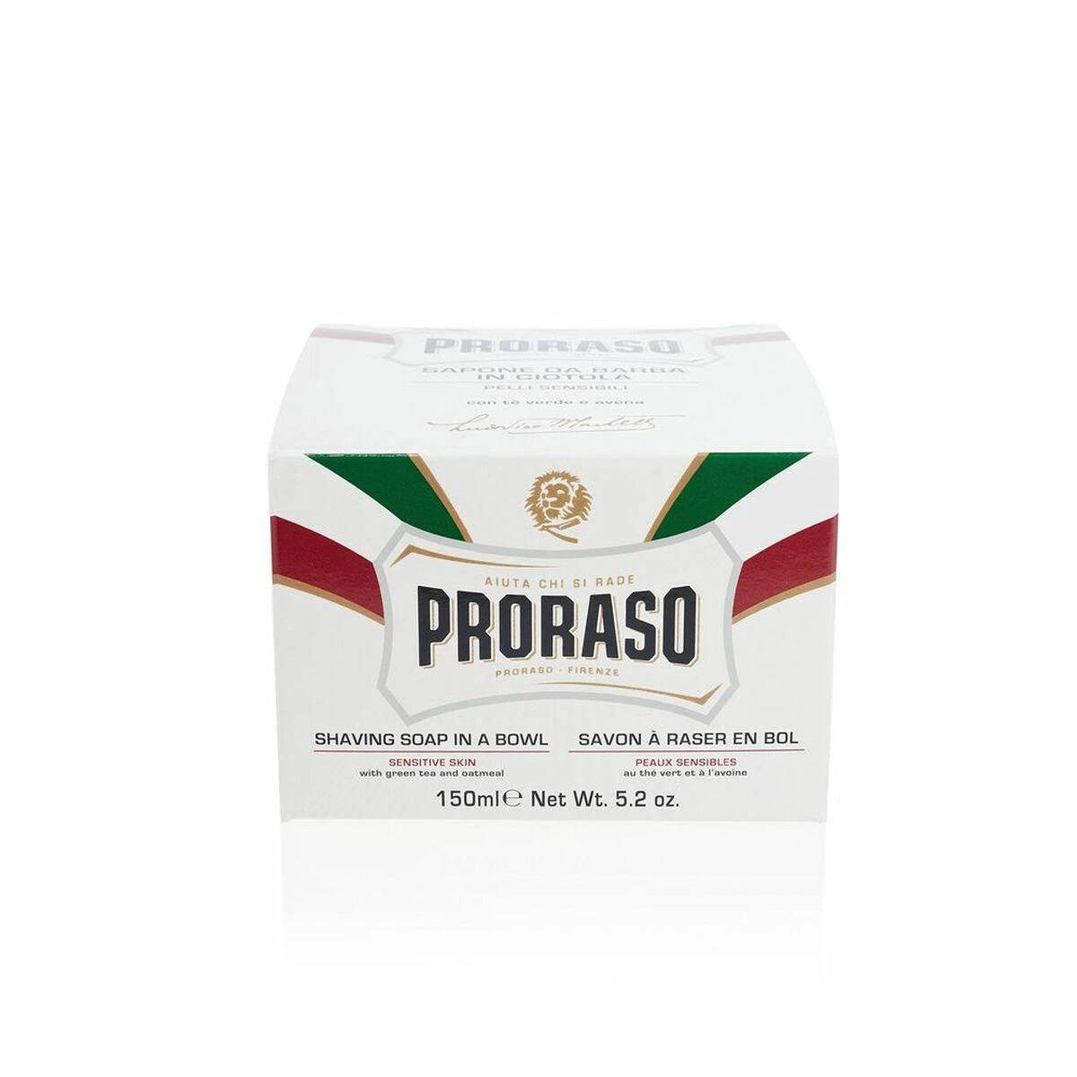 Skutimosi muilas jautriai odai Proraso White Line Shaving Soap In a Jar, 150 ml